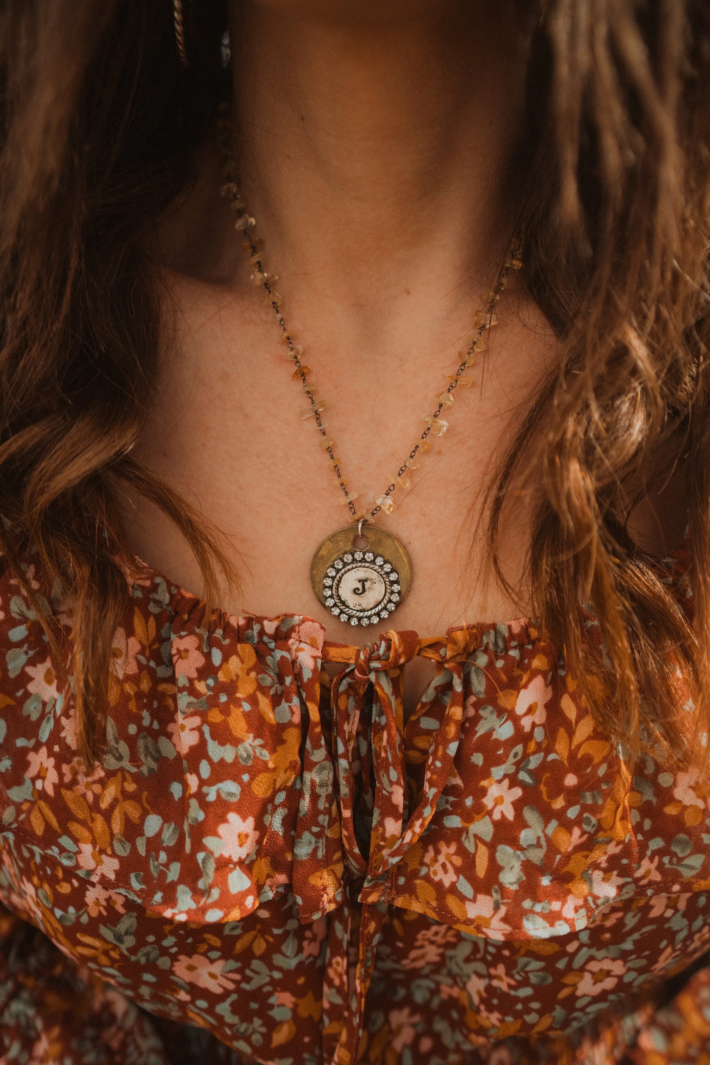 Large Initial Necklace | Chippy Chain - FINAL SALE sold by Goldie Lew product image thumbnail 2