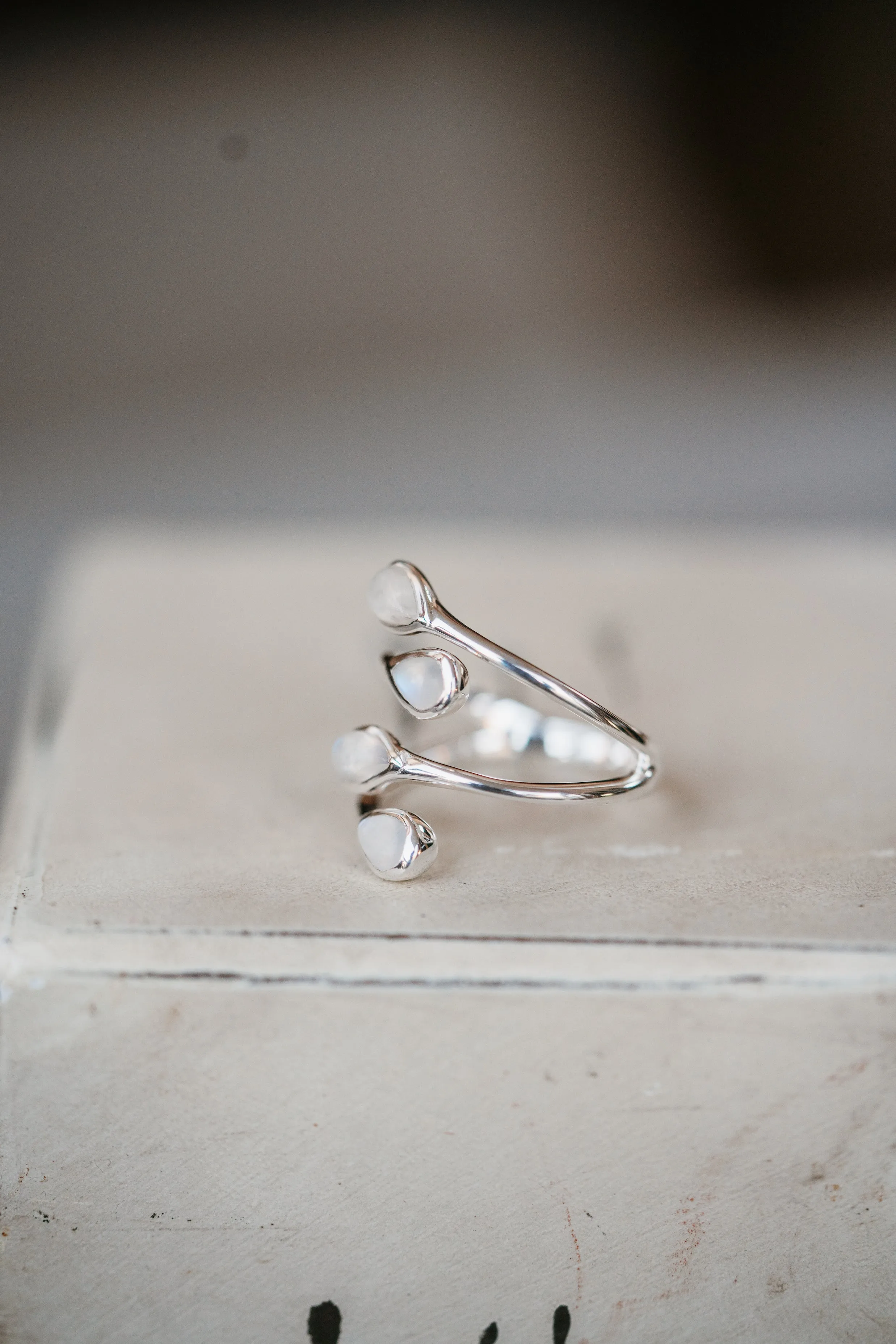 Phillip Ring | Moonstone sold by Goldie Lew product image thumbnail 2