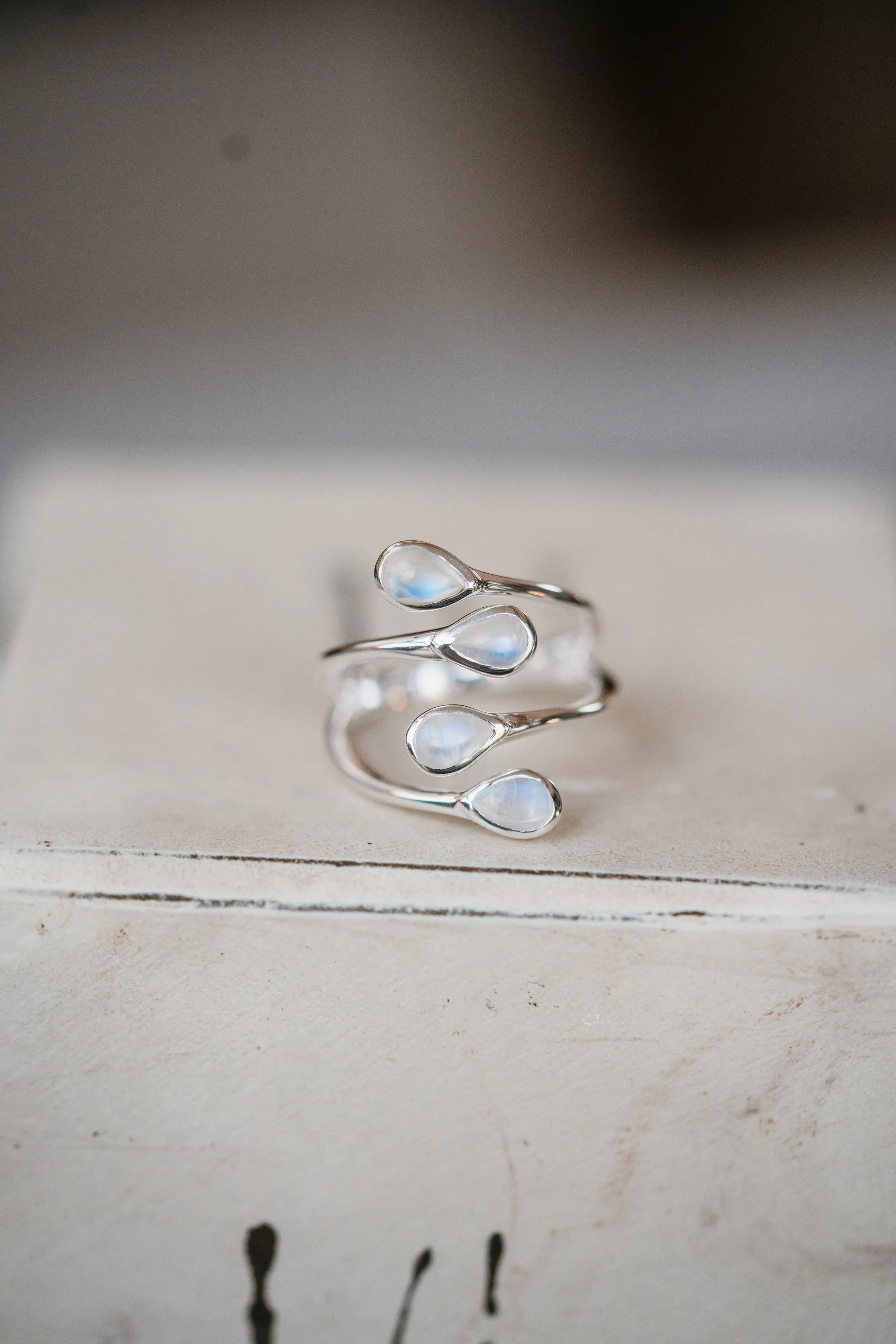 Phillip Ring | Moonstone sold by Goldie Lew