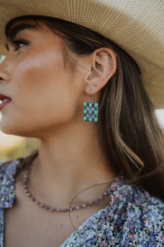 Byrdie Earrings | Turquoise made by Goldie Lew