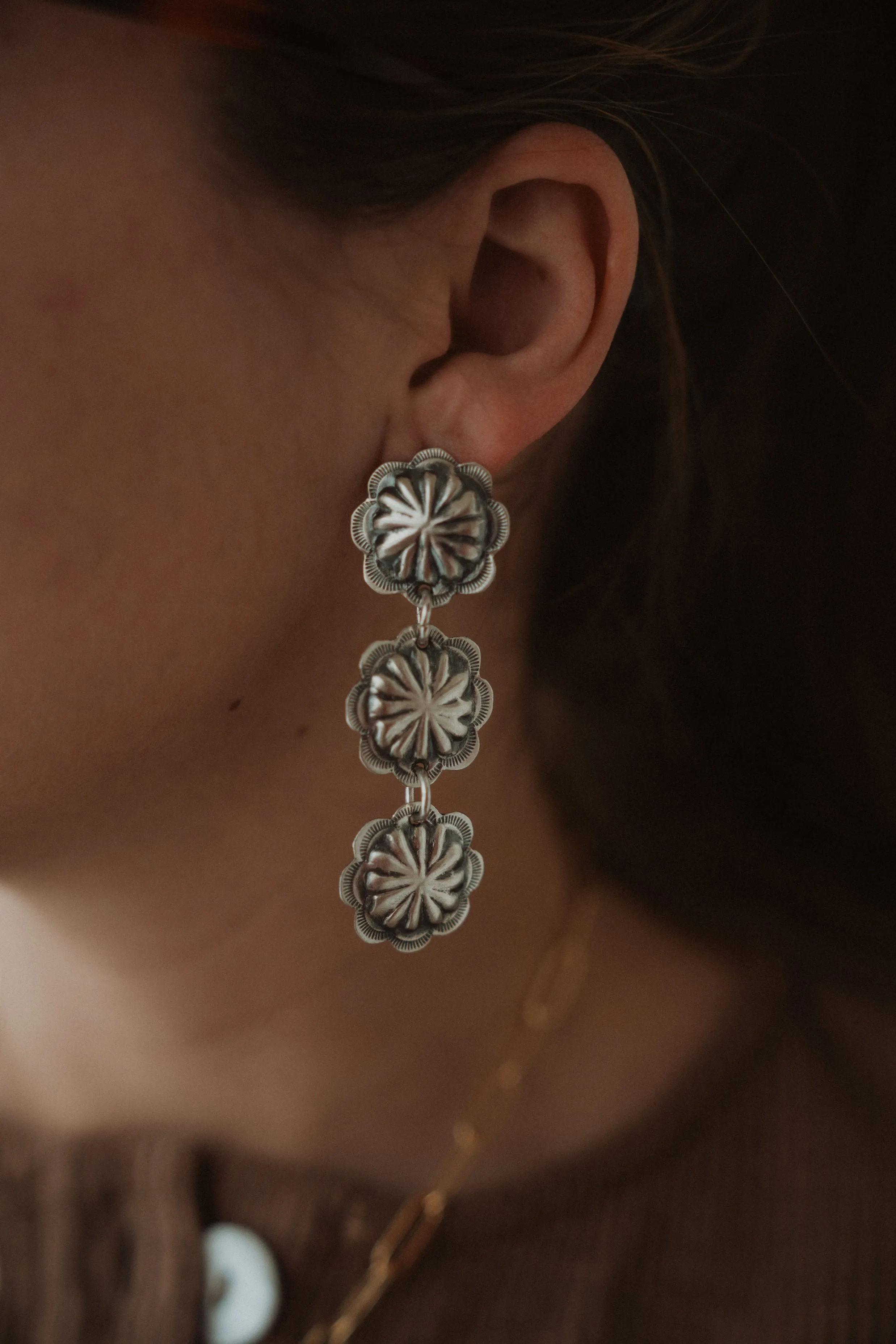 Concho Earrings #16 sold by Goldie Lew
