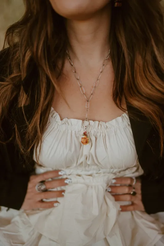 Ceelo Necklace | Ceramic Rose sold by Goldie Lew