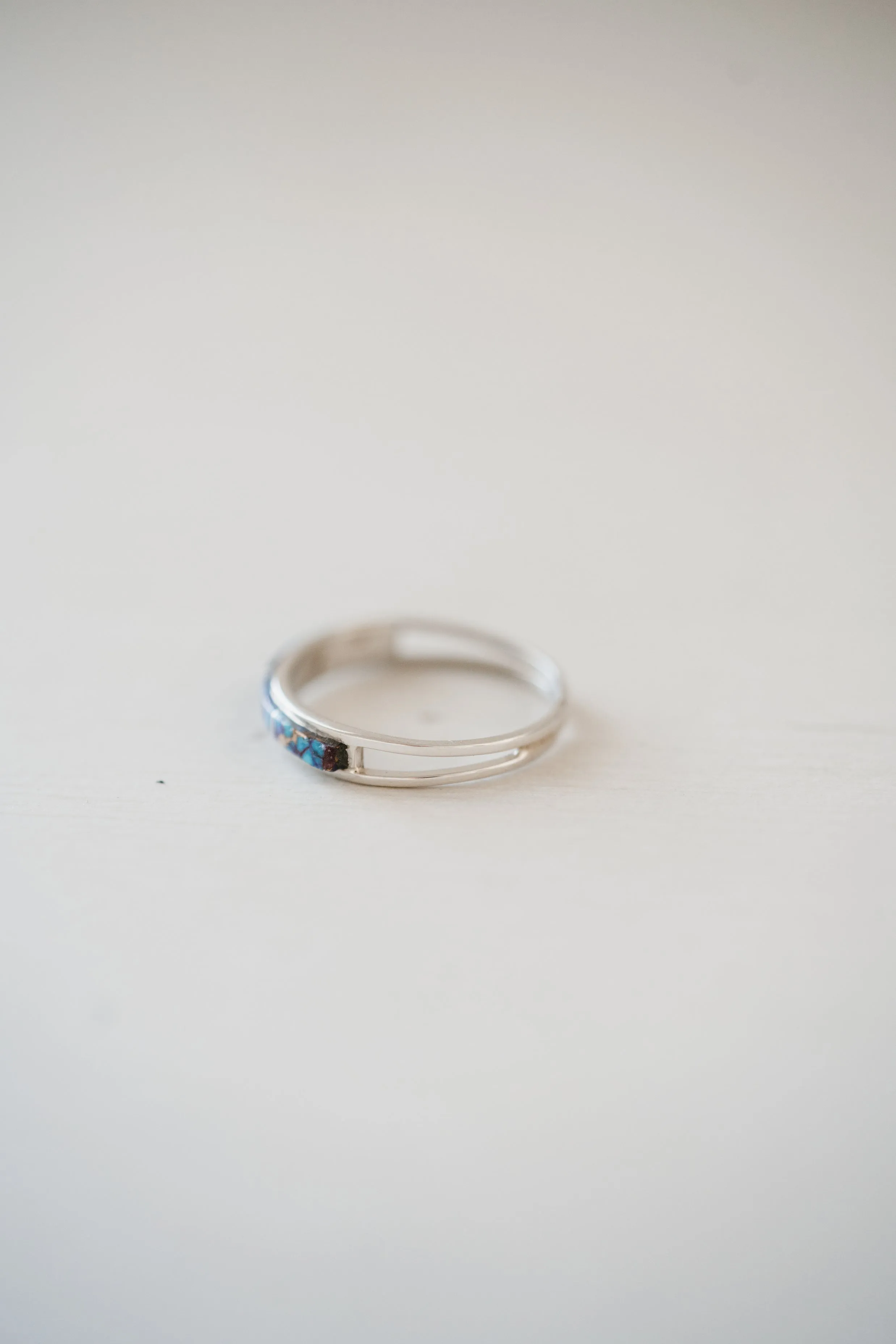 Single Bar Ring | Purple Turquoise sold by Goldie Lew product image thumbnail 4