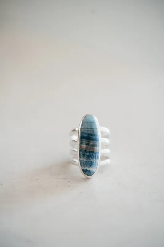 Cheyenne Ring | Blue Rhodochrosite sold by Goldie Lew