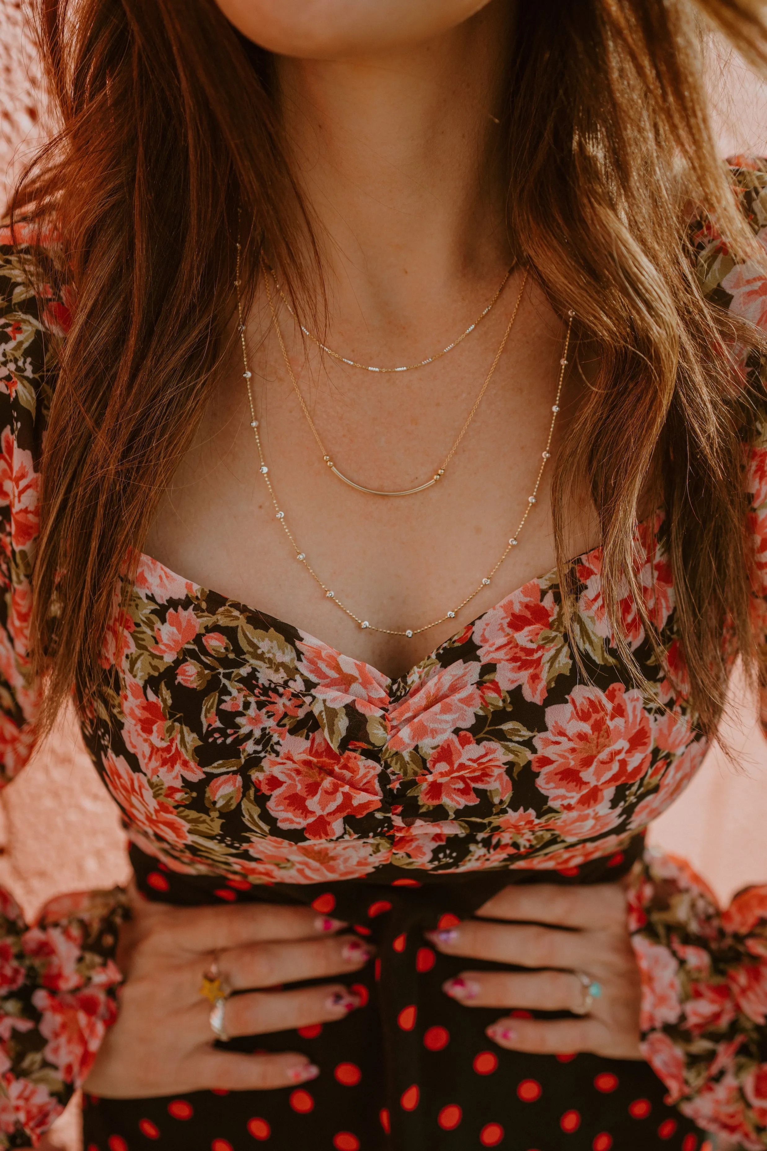 Gold Necklace Set #16 sold by Goldie Lew product image thumbnail 3