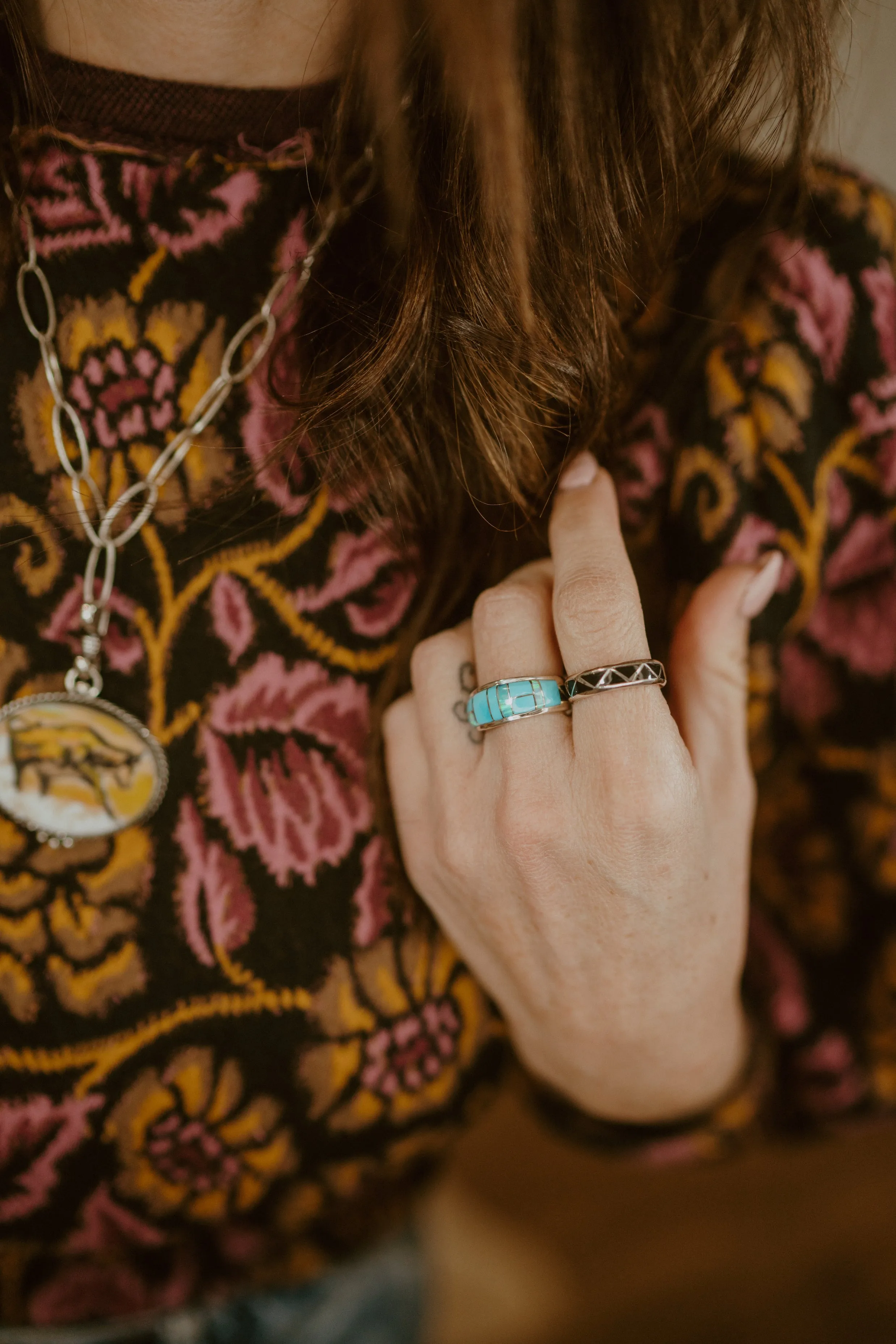 Sanne Ring | Turquoise sold by Goldie Lew product image thumbnail 3