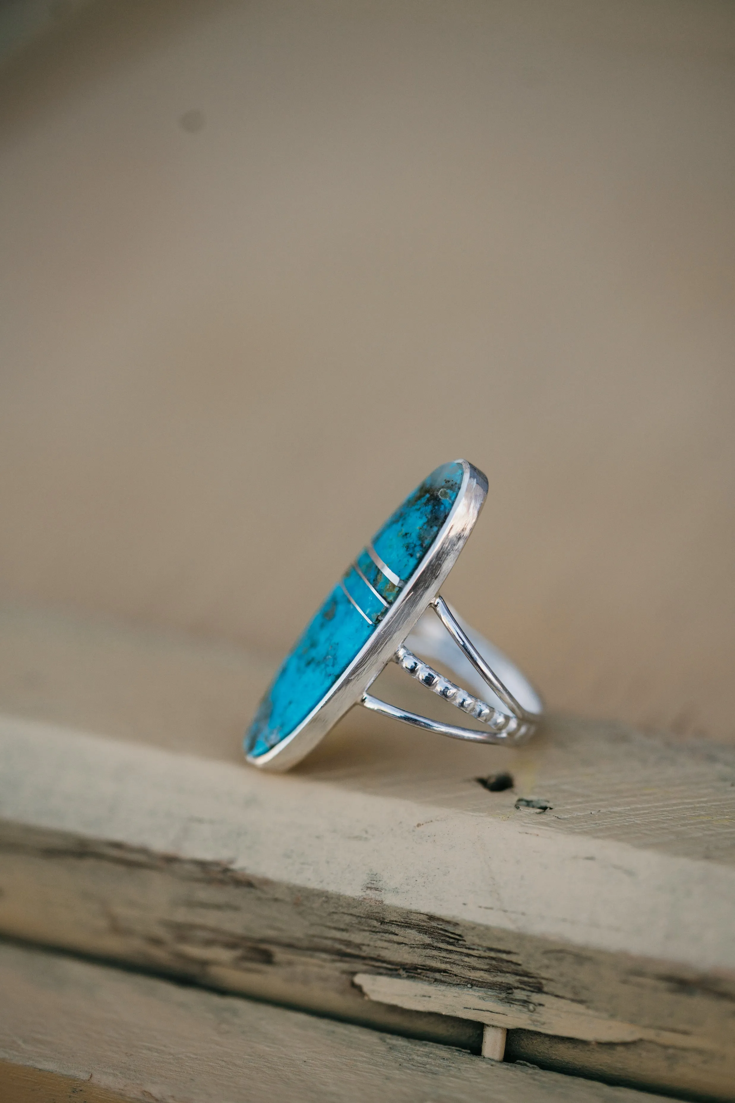 Bluebell Fields Ring | Turquoise - FINAL SALE sold by Goldie Lew product image thumbnail 3