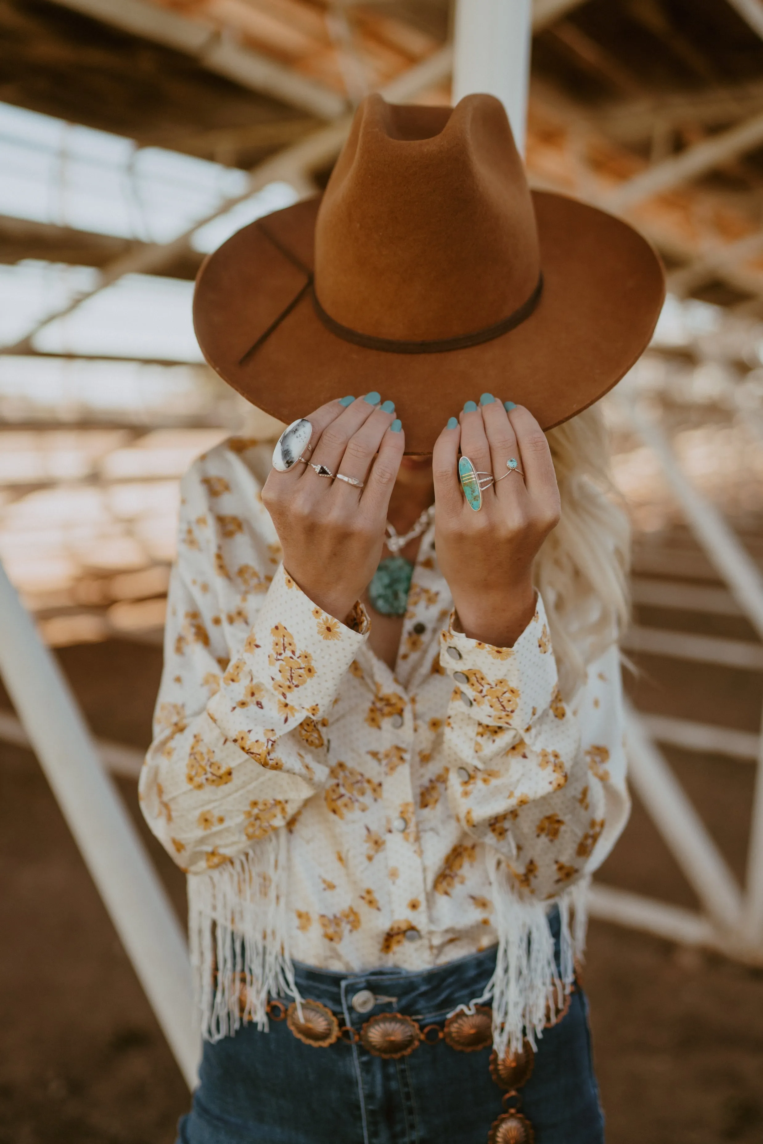 Bluebell Fields Ring | Turquoise - FINAL SALE sold by Goldie Lew product image thumbnail 5
