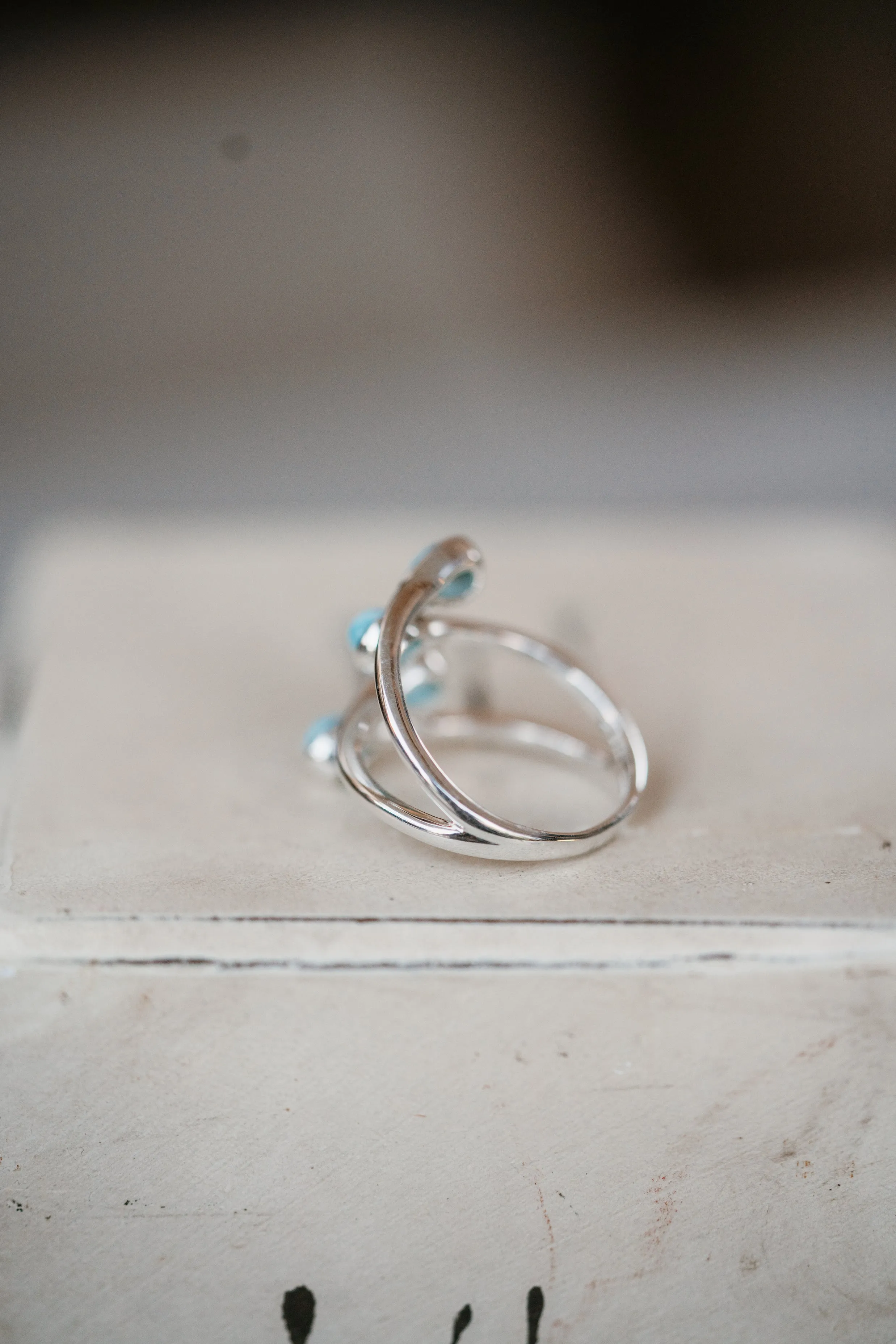 Phillip Ring | Larimar sold by Goldie Lew product image thumbnail 3