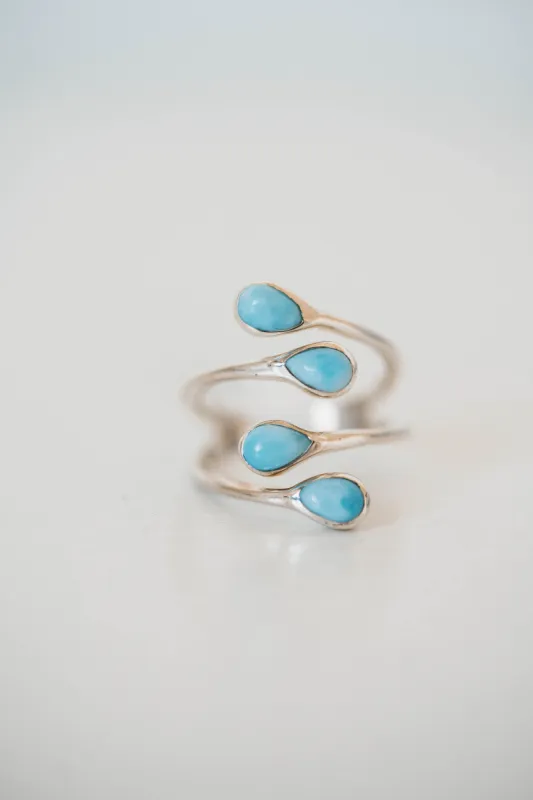 Phillip Ring | Larimar sold by Goldie Lew