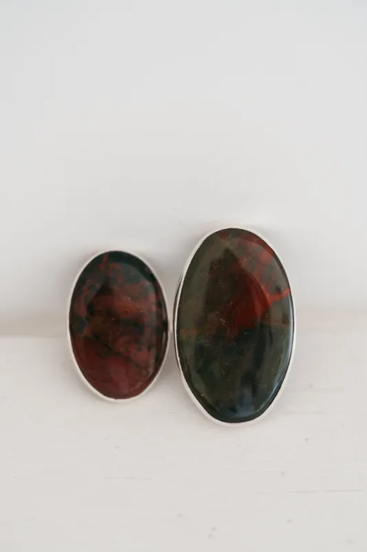 Velvette Ring | Oval | Blood Stone - FINAL SALE sold by Goldie Lew