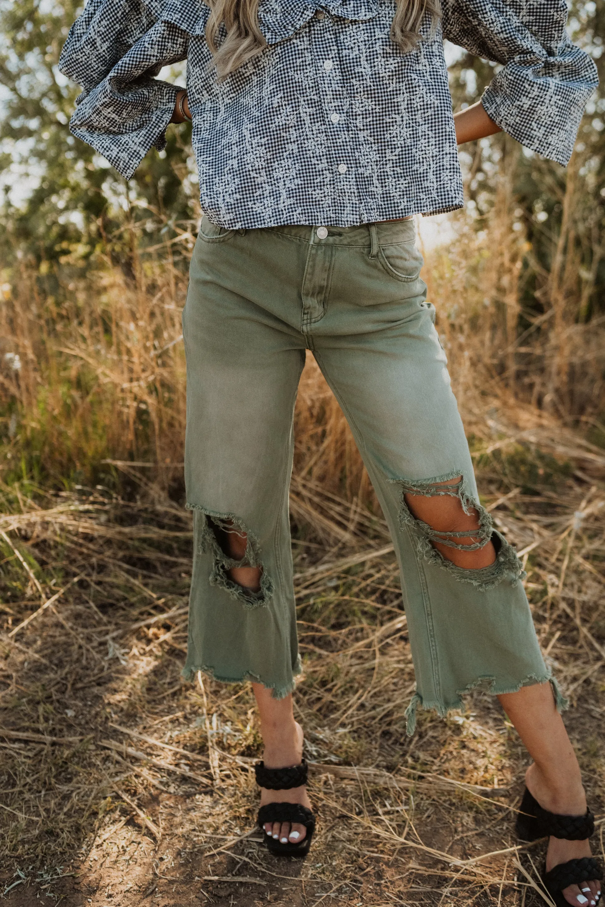 Stanley Jeans | Green - FINAL SALE sold by Goldie Lew product image thumbnail 4