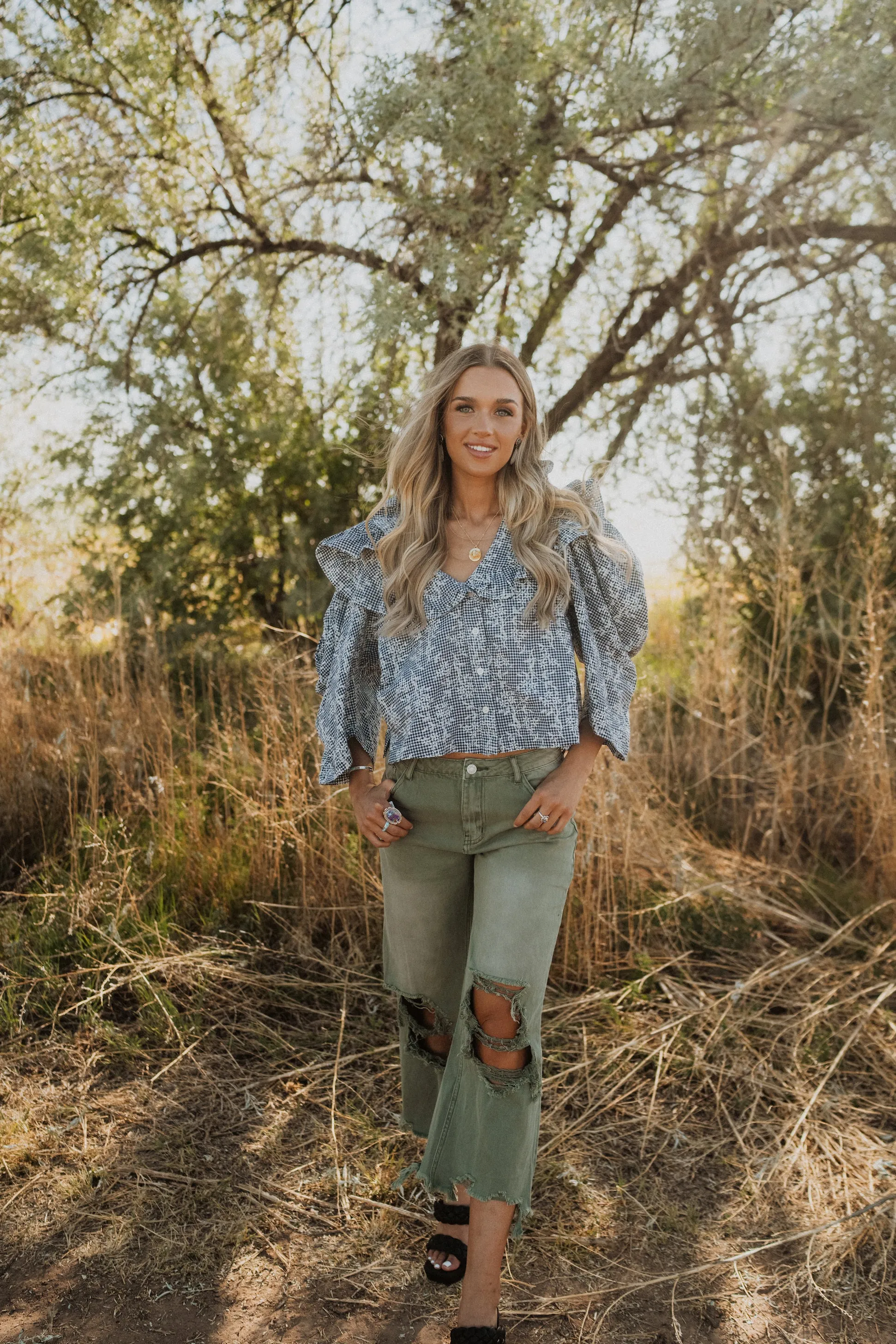 Stanley Jeans | Green - FINAL SALE sold by Goldie Lew product image thumbnail 3