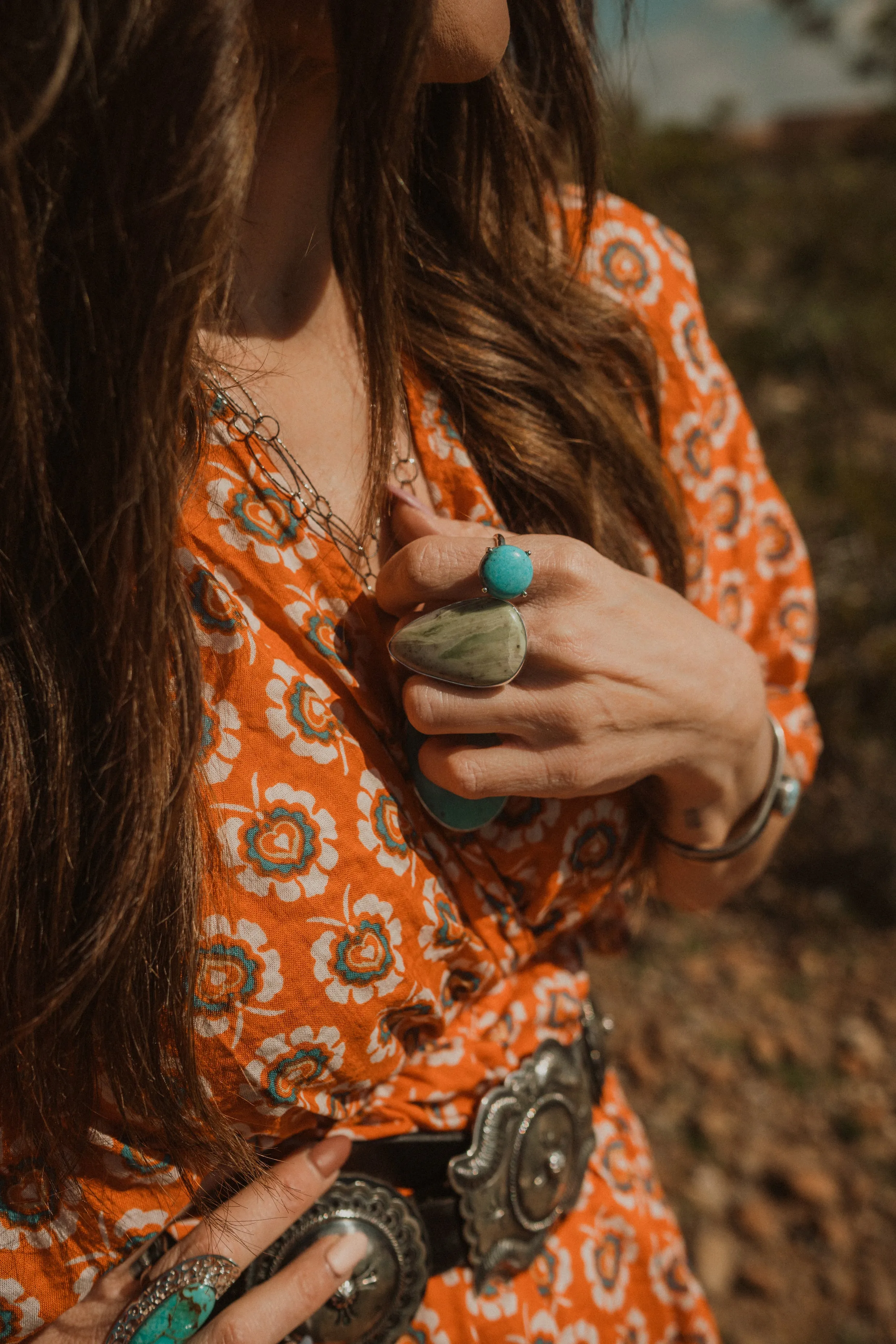 Maleficent Ring | Kingman Turquoise sold by Goldie Lew product image thumbnail 3