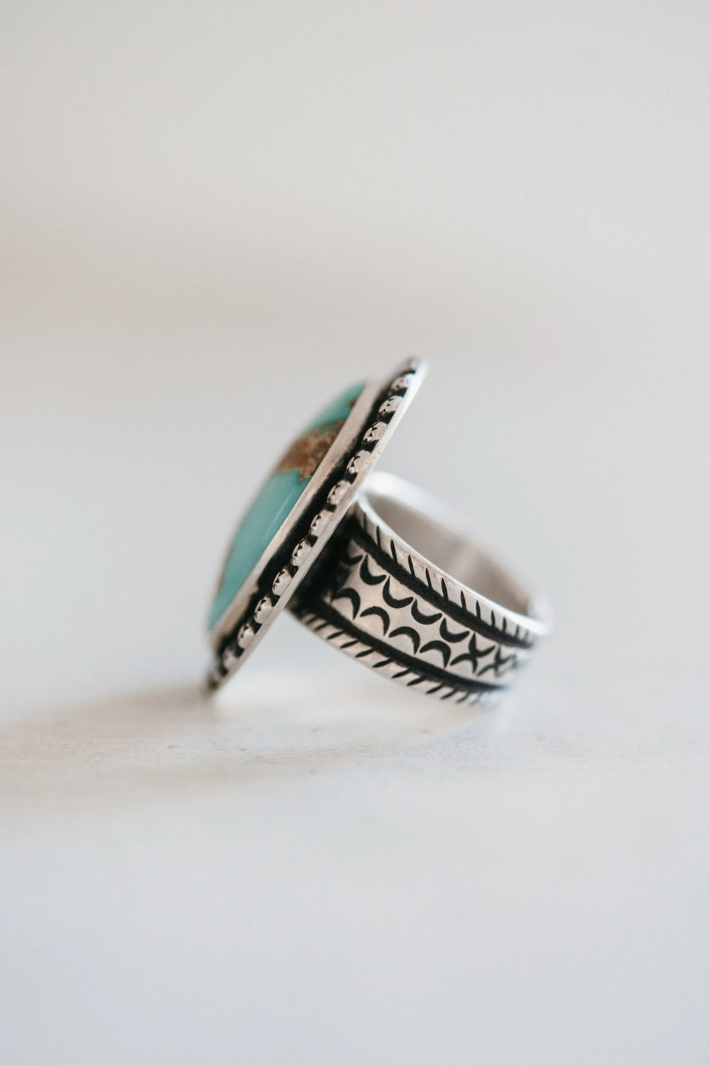 Alvin Ring | Turquoise sold by Goldie Lew product image thumbnail 3
