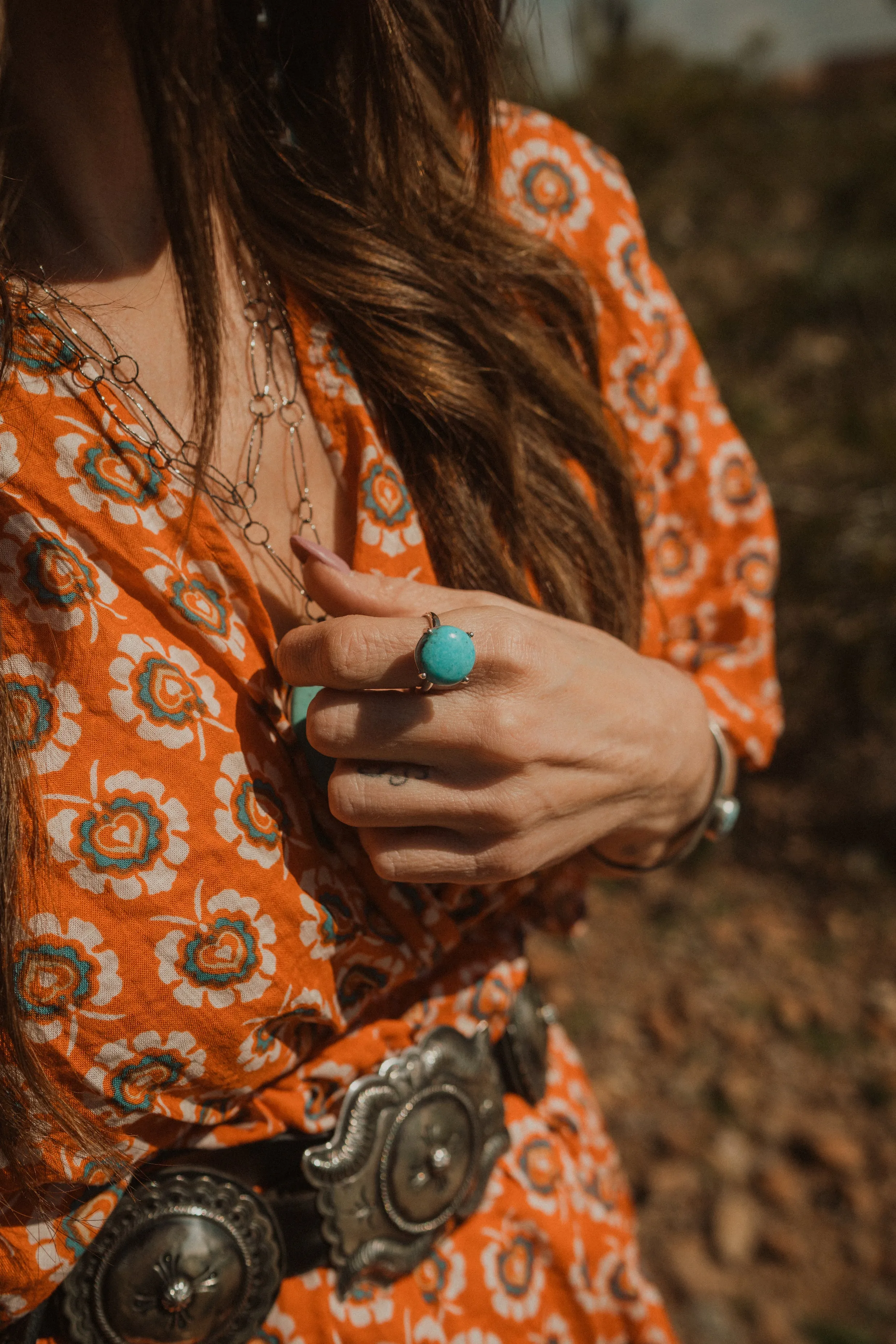 Maleficent Ring | Kingman Turquoise sold by Goldie Lew product image thumbnail 2