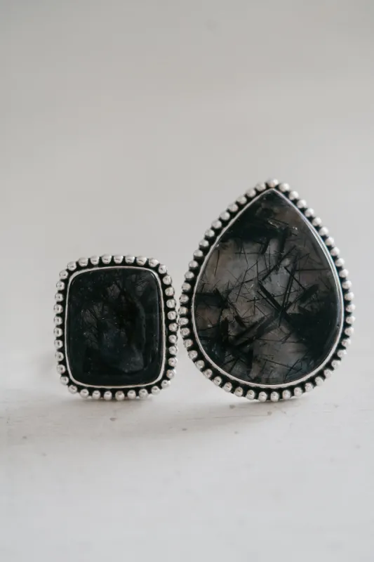 Betsy Ring | Black Rotile sold by Goldie Lew