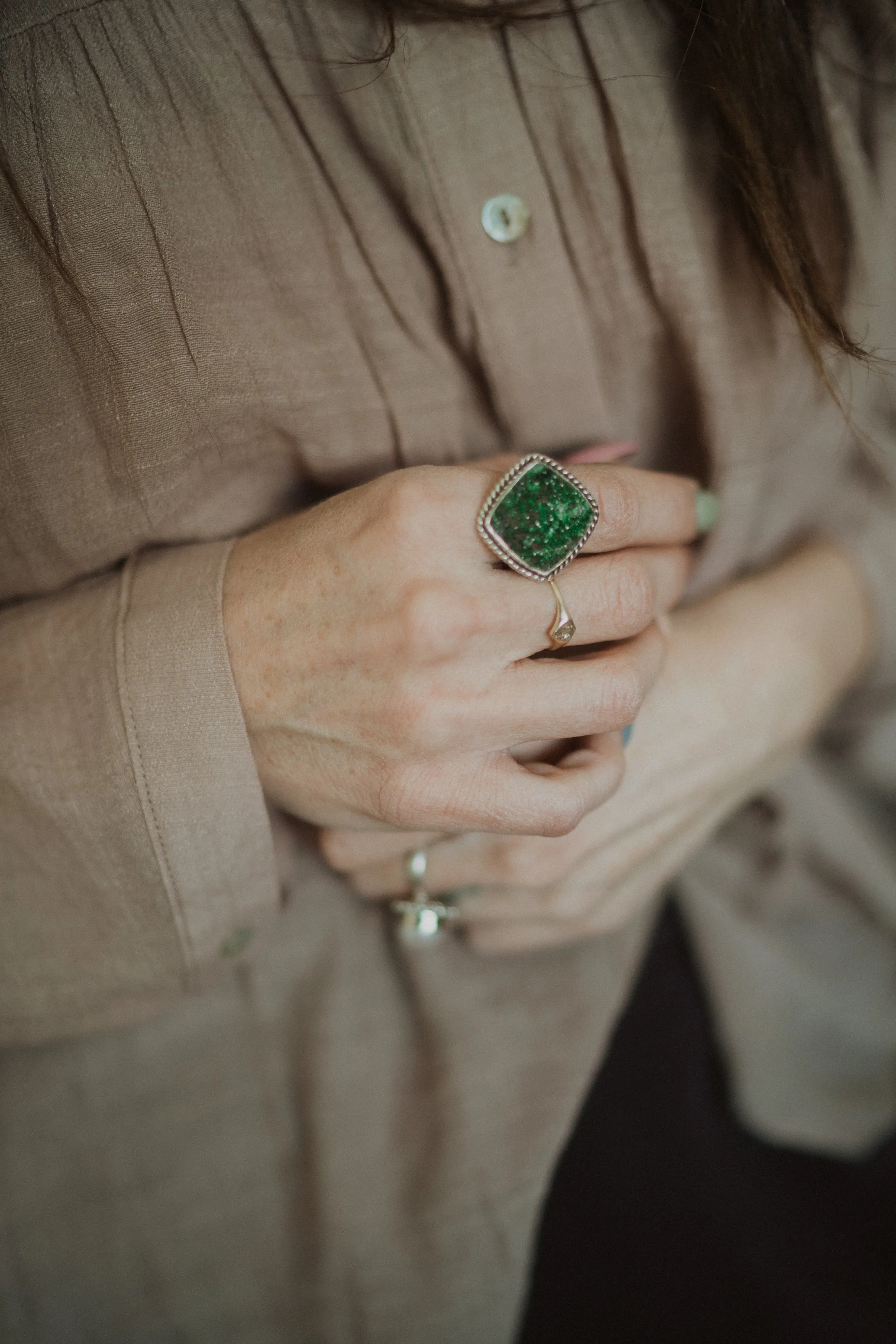 Dorothea Ring | Uvaroite sold by Goldie Lew product image thumbnail 4