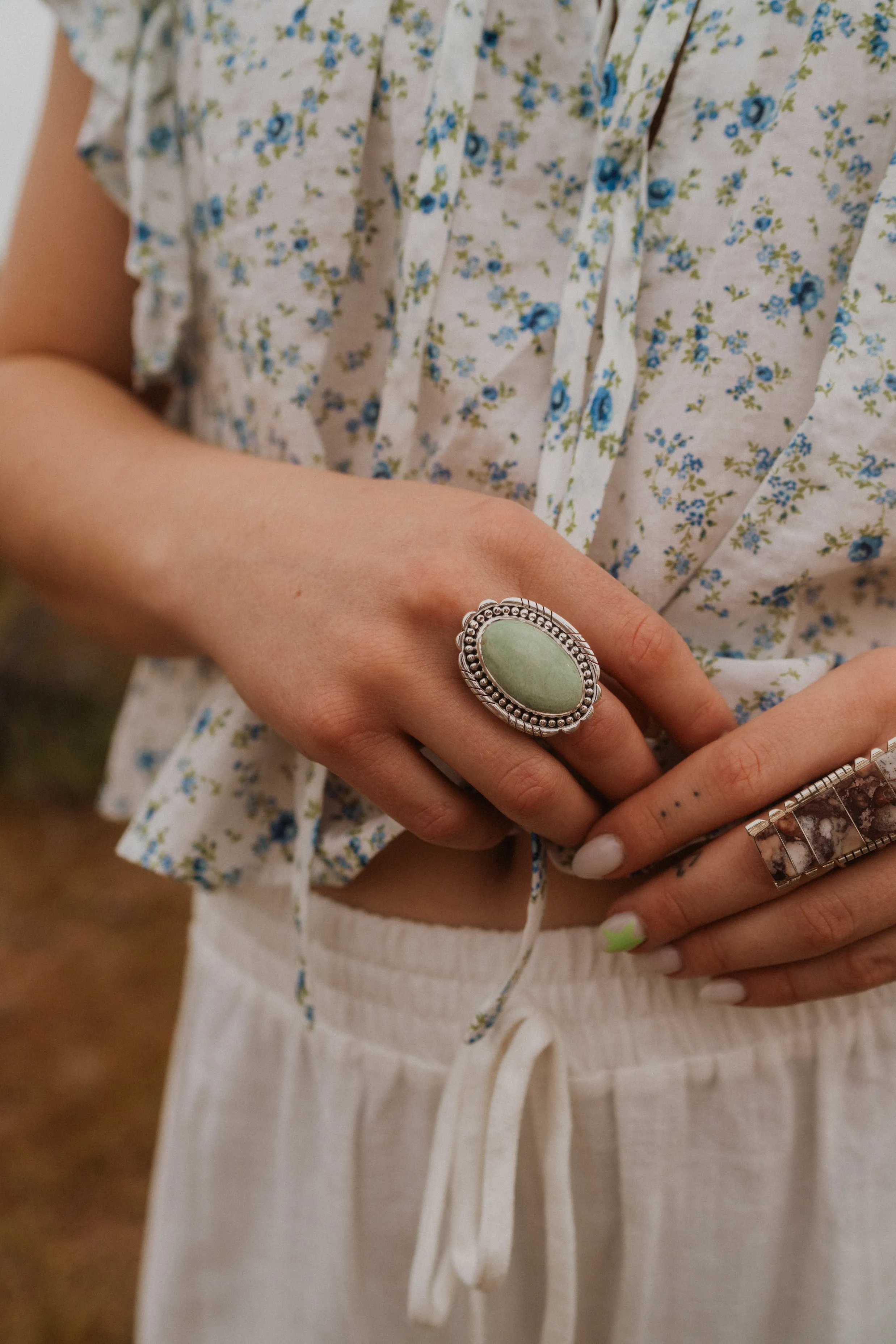 Bristol Ring | Variscite sold by Goldie Lew product image thumbnail 2
