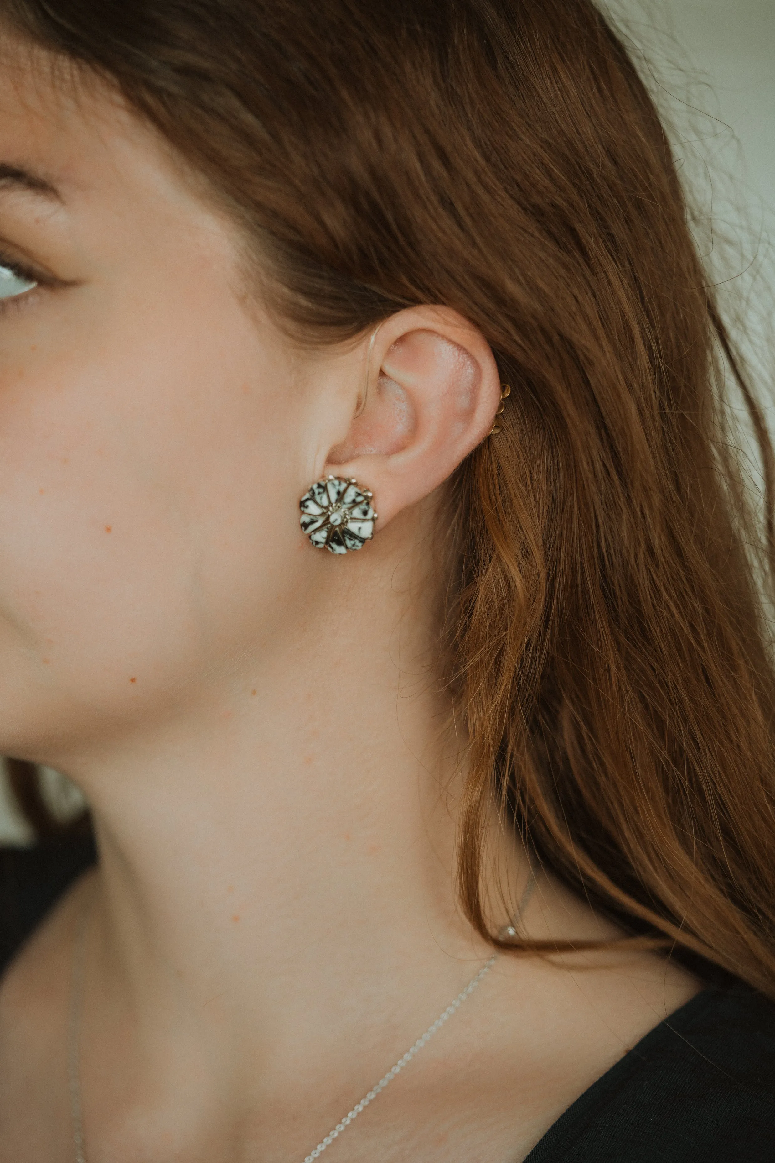 Beyond the Bloom Earrings | Howlite sold by Goldie Lew product image thumbnail 2