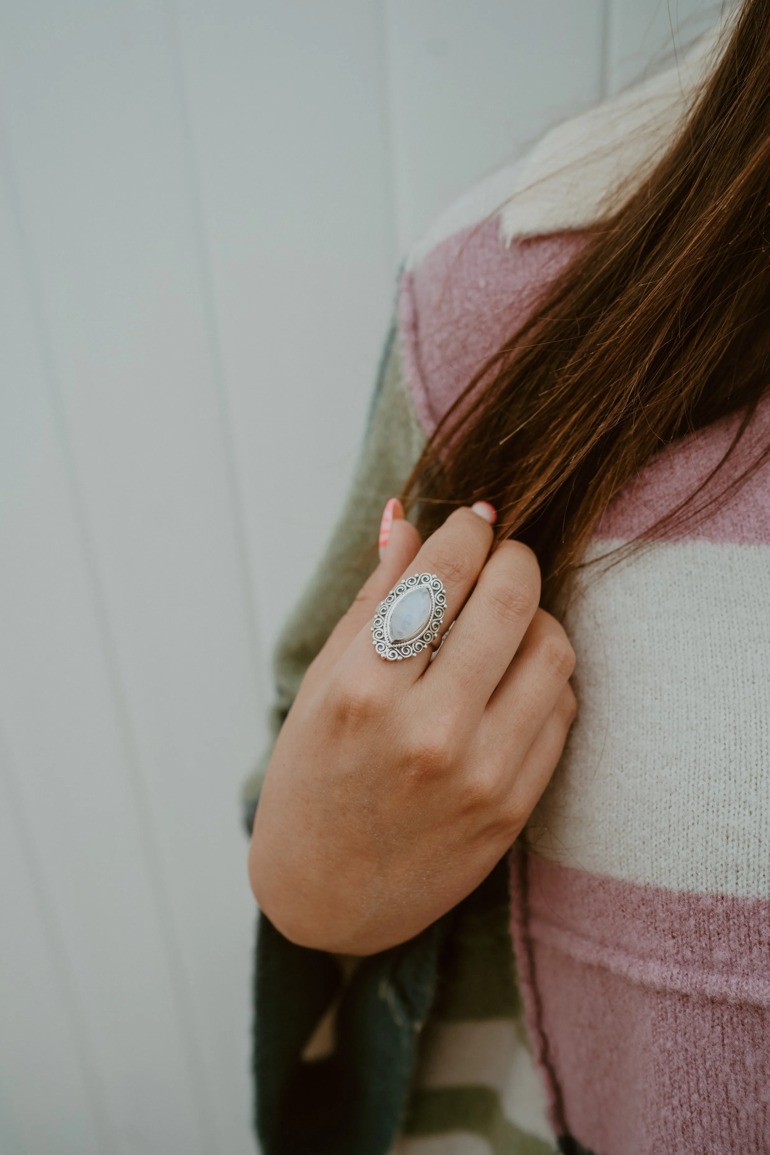 Chicago Ring | Moonstone sold by Goldie Lew product image thumbnail 2