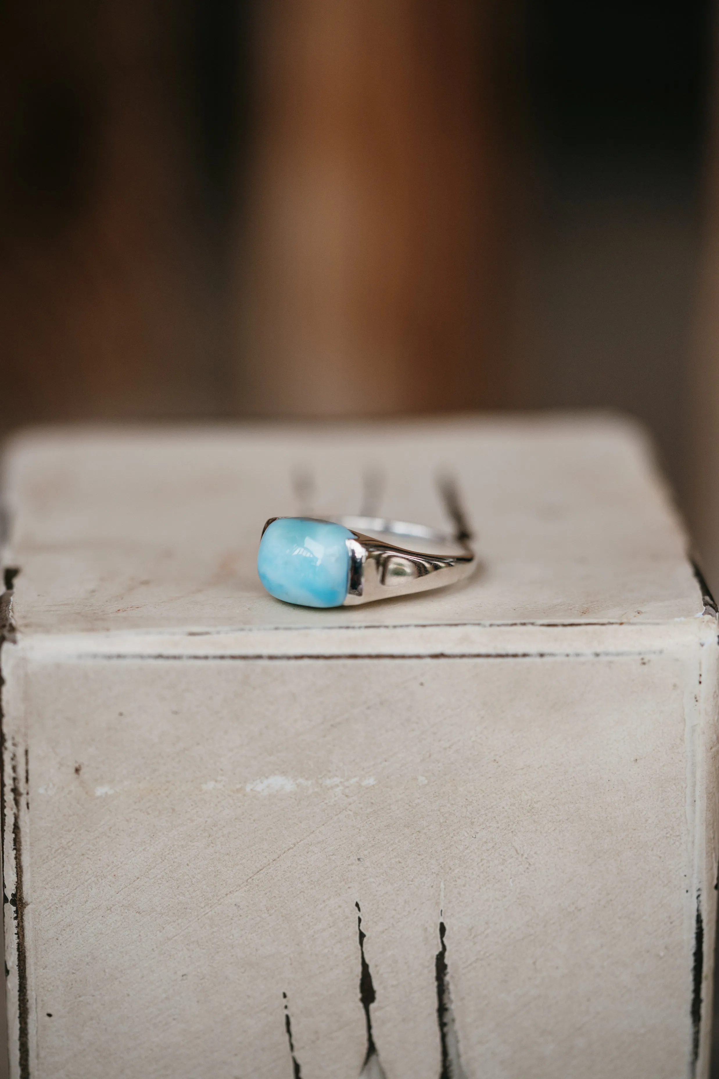 Kellen Ring | Larimar sold by Goldie Lew product image thumbnail 2
