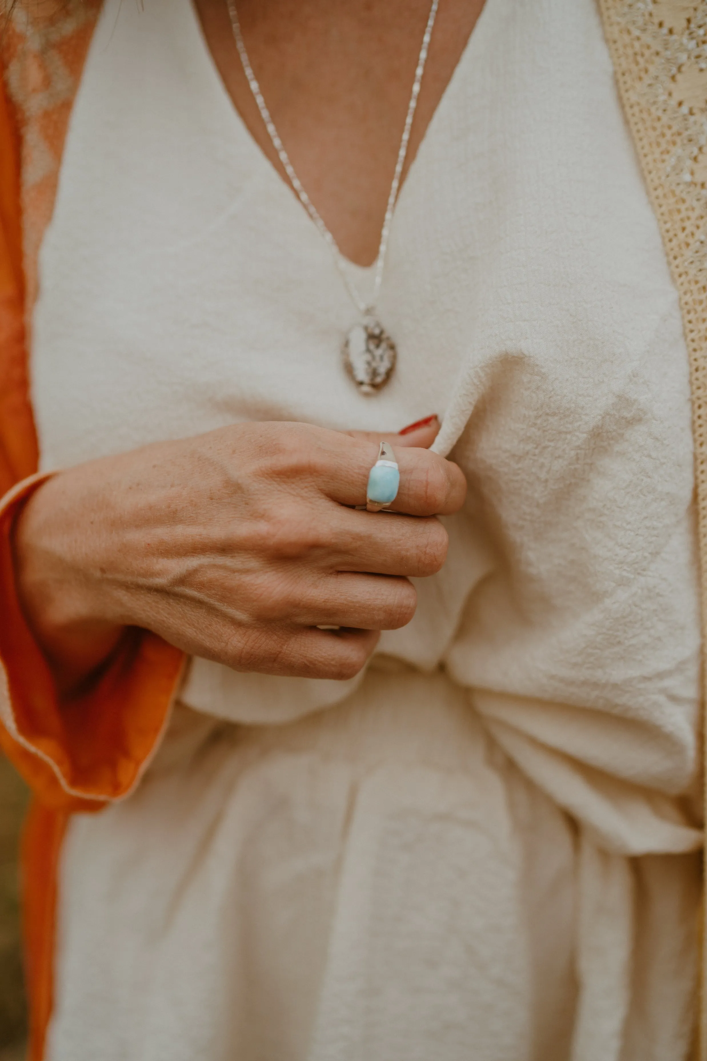 Kellen Ring | Larimar sold by Goldie Lew product image thumbnail 4