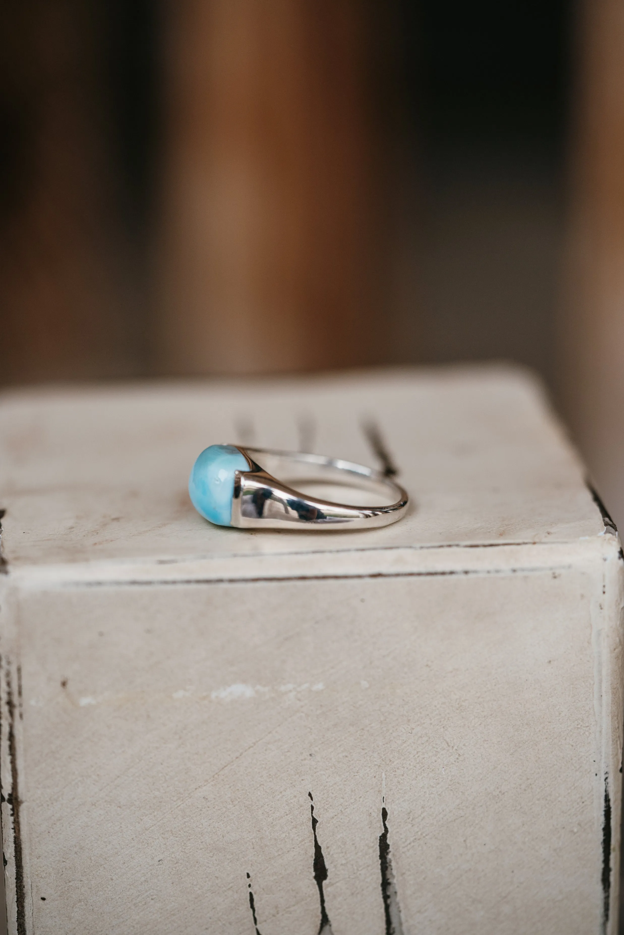 Kellen Ring | Larimar sold by Goldie Lew product image thumbnail 3