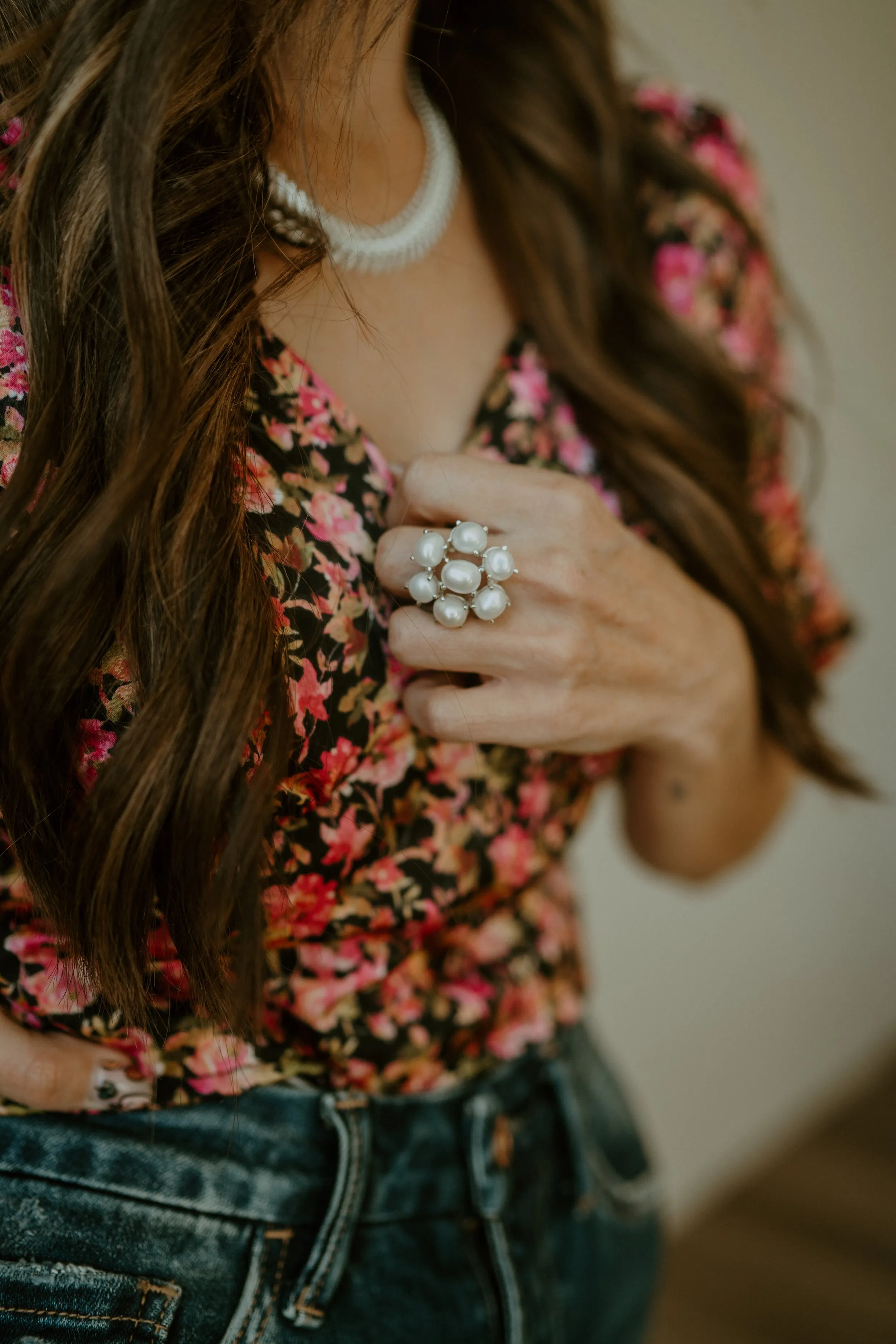 Finer Things Ring | Pearl sold by Goldie Lew product image thumbnail 4