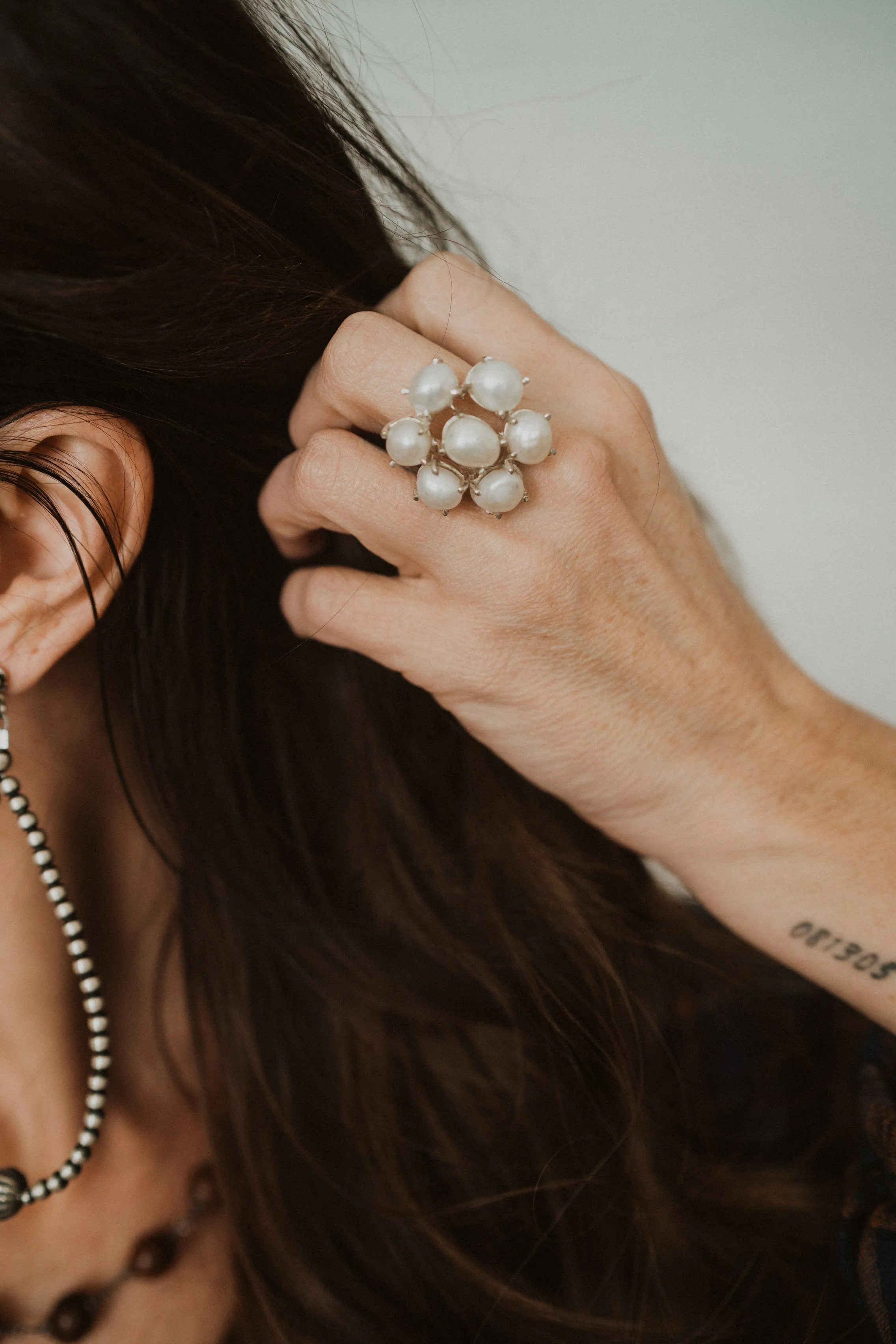 Finer Things Ring | Pearl sold by Goldie Lew product image thumbnail 2