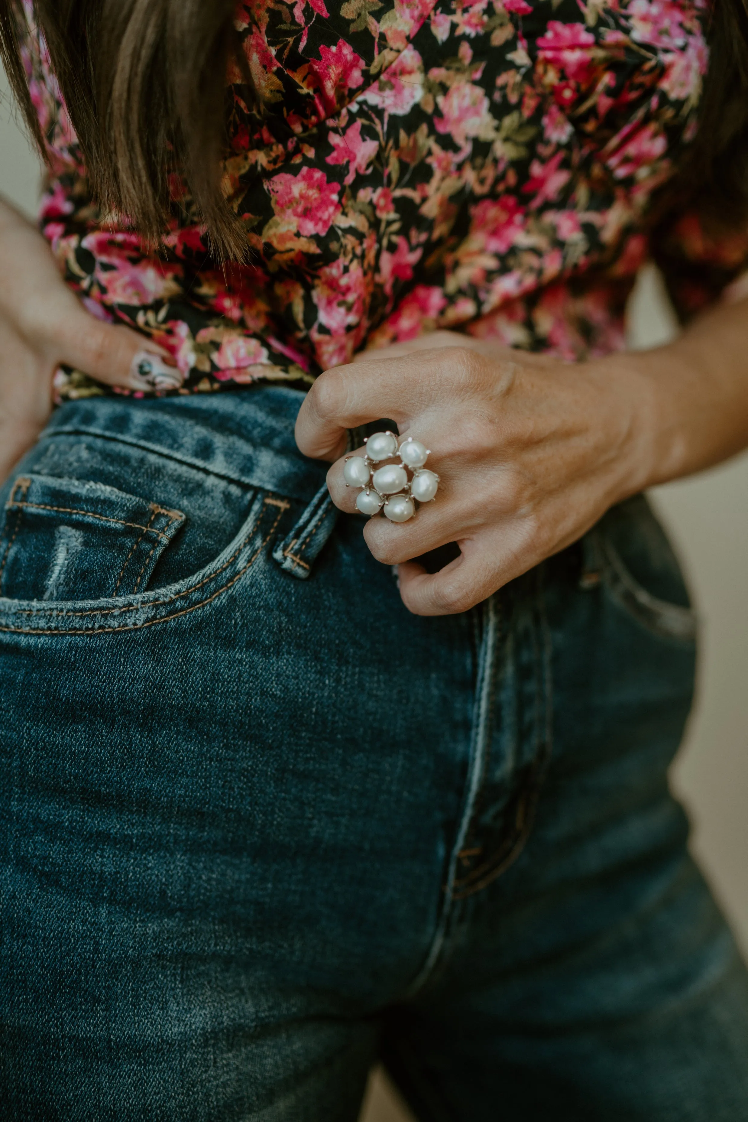 Finer Things Ring | Pearl sold by Goldie Lew product image thumbnail 3