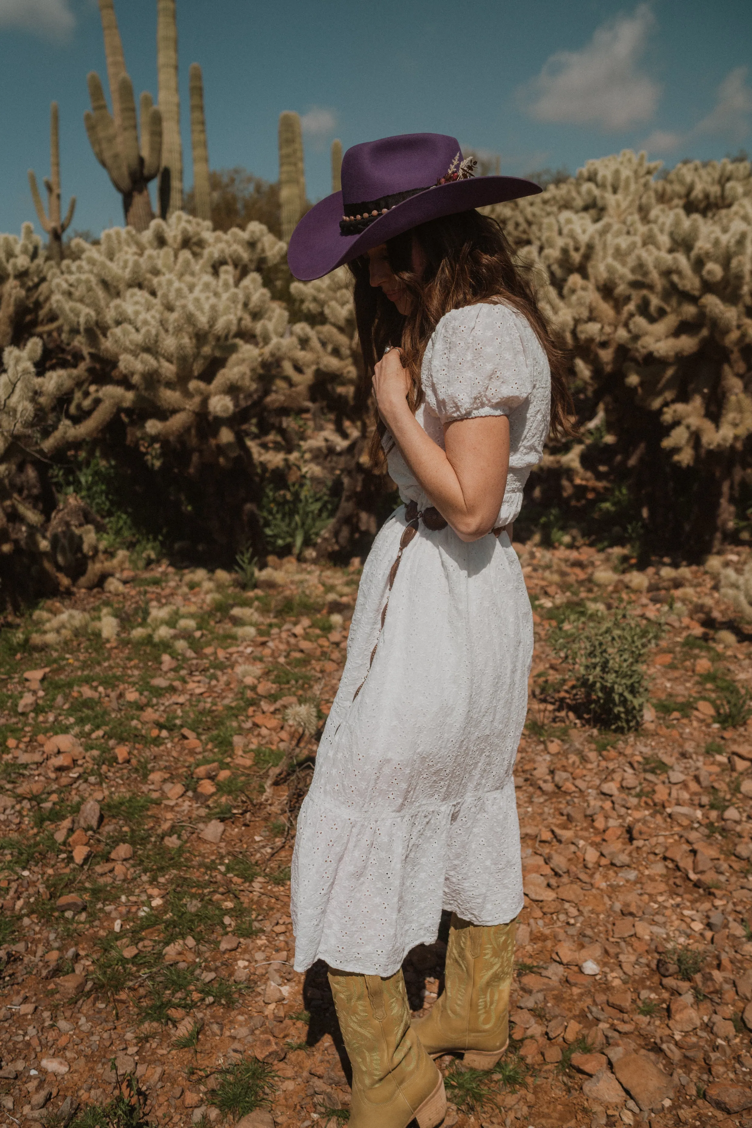 Purple Hat sold by Goldie Lew
