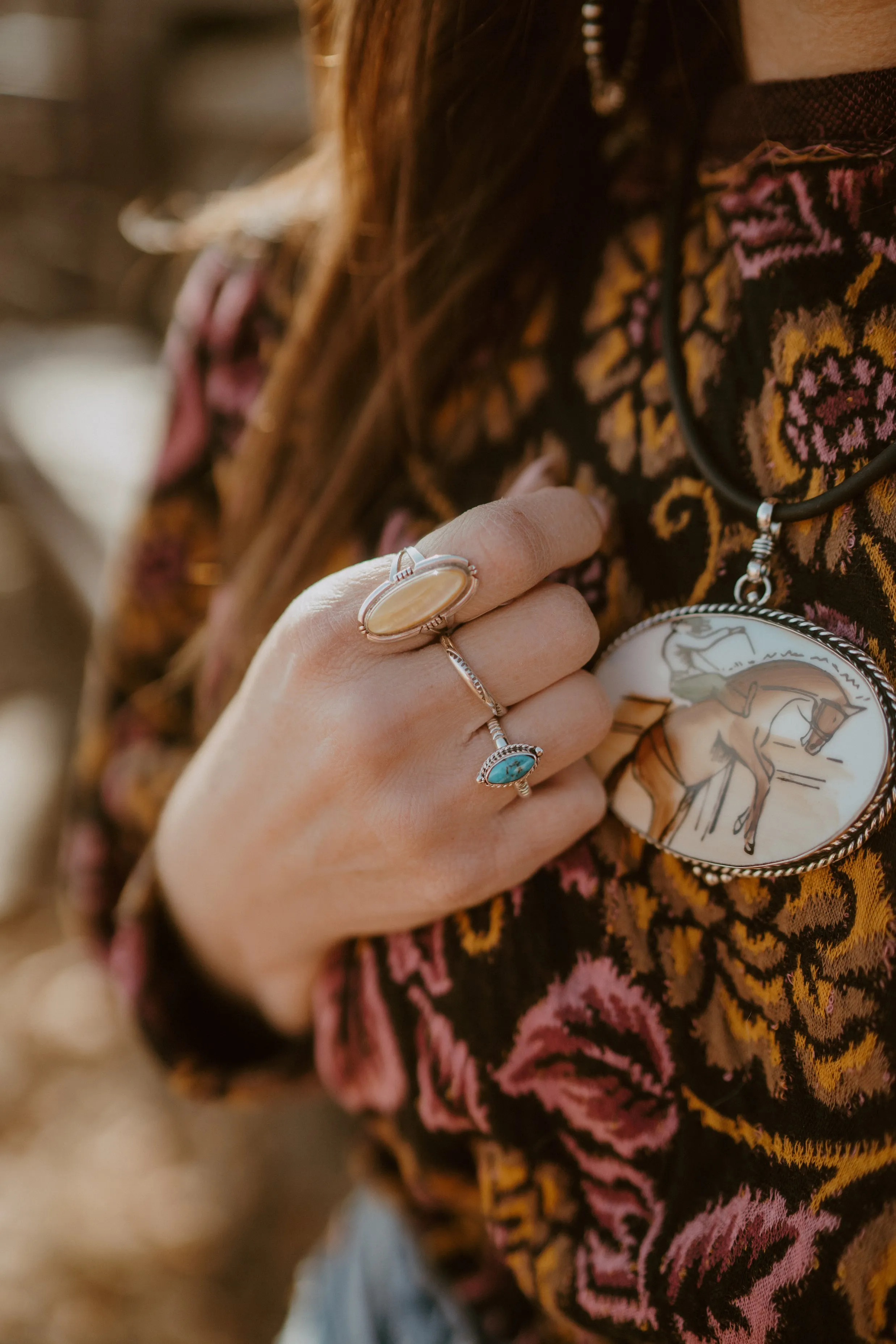 Nellie Ring | Turquoise sold by Goldie Lew product image thumbnail 5