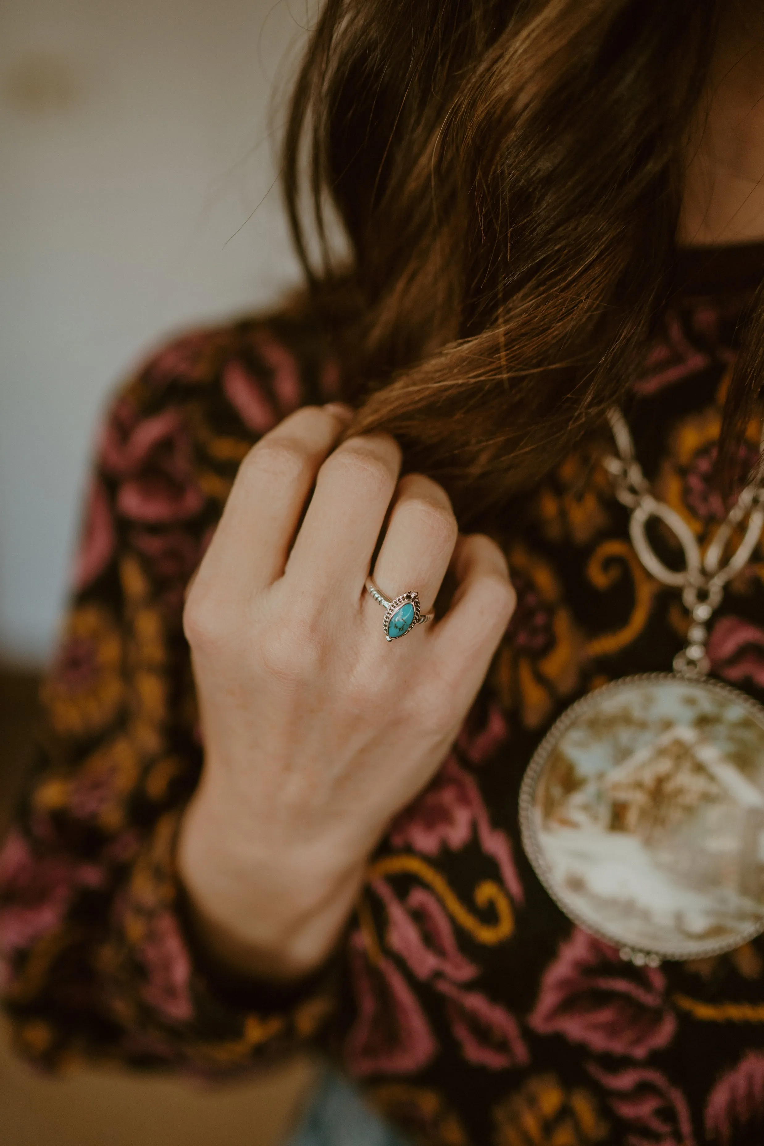 Nellie Ring | Turquoise sold by Goldie Lew product image thumbnail 3