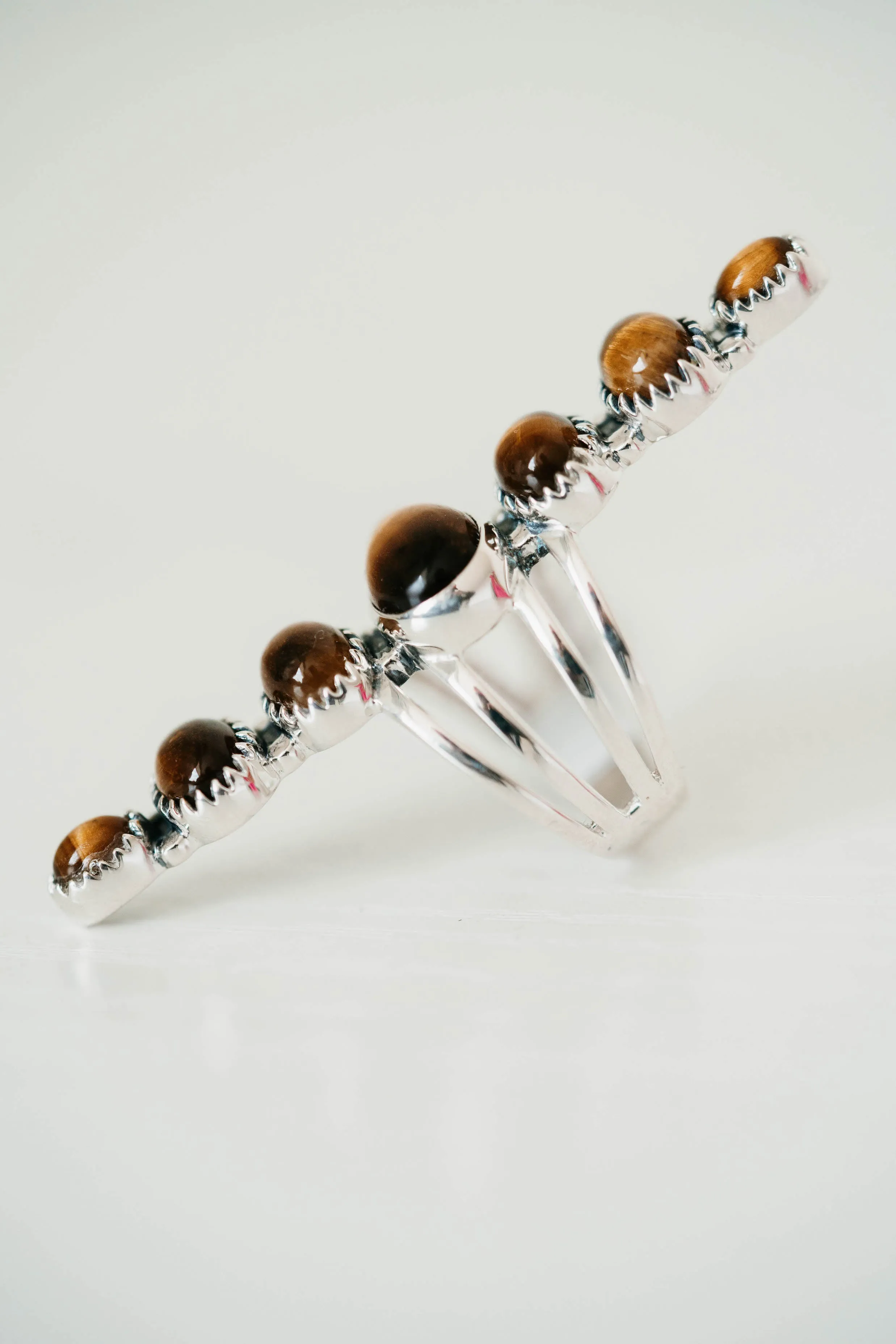 Salihah Ring | Tiger's Eye sold by Goldie Lew product image thumbnail 4