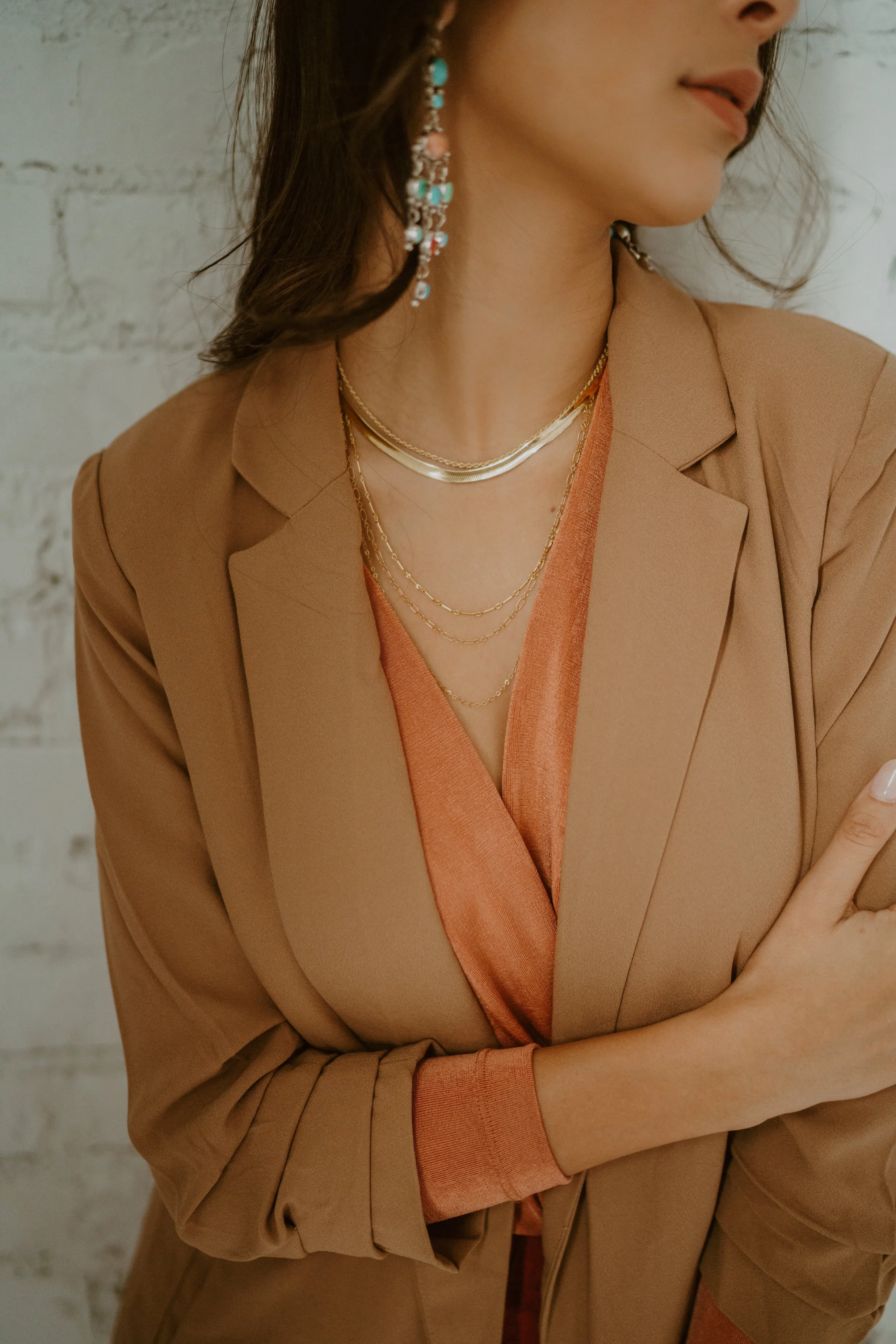 Gold Necklace Set #7 sold by Goldie Lew product image thumbnail 2