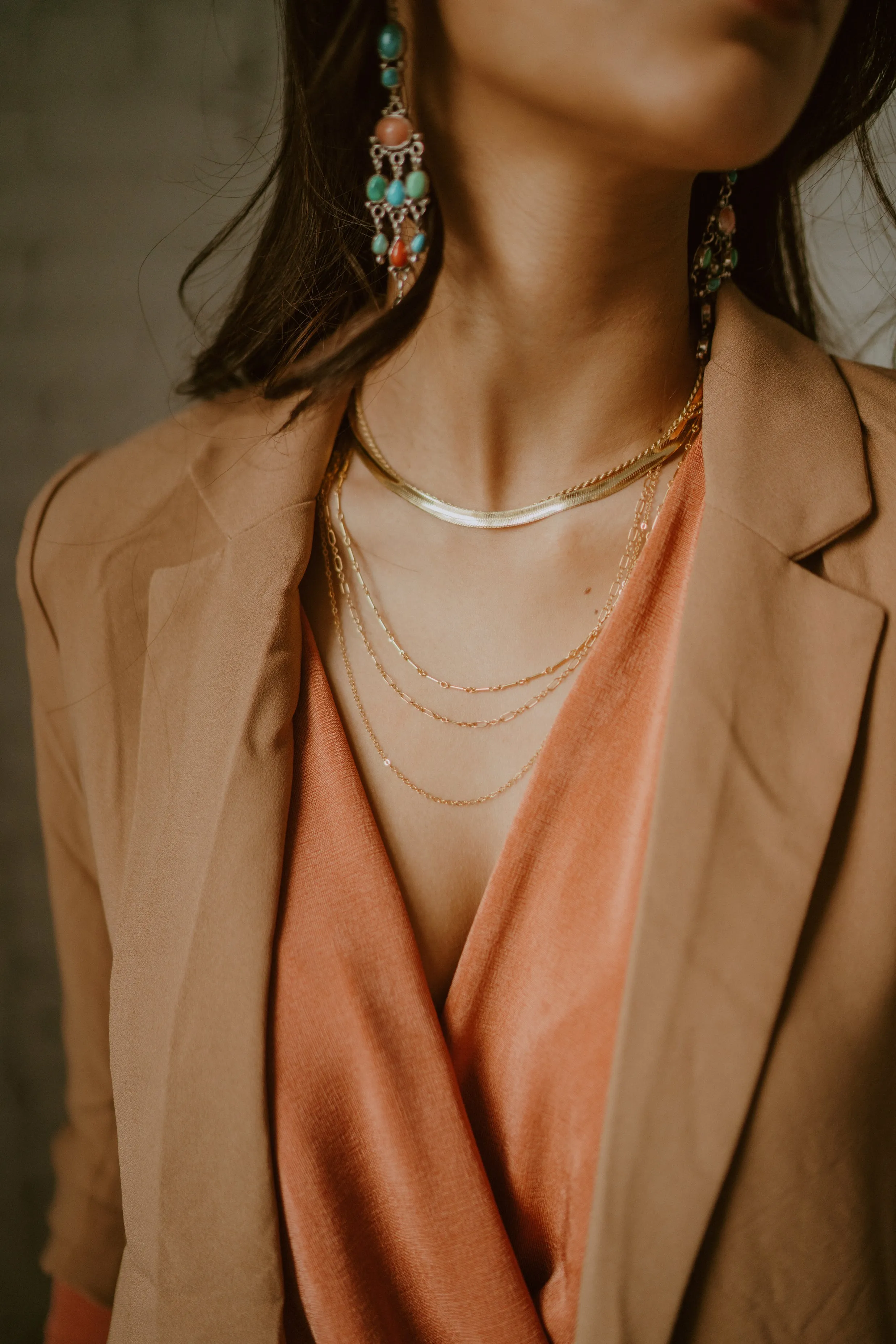 Gold Necklace Set #7 sold by Goldie Lew