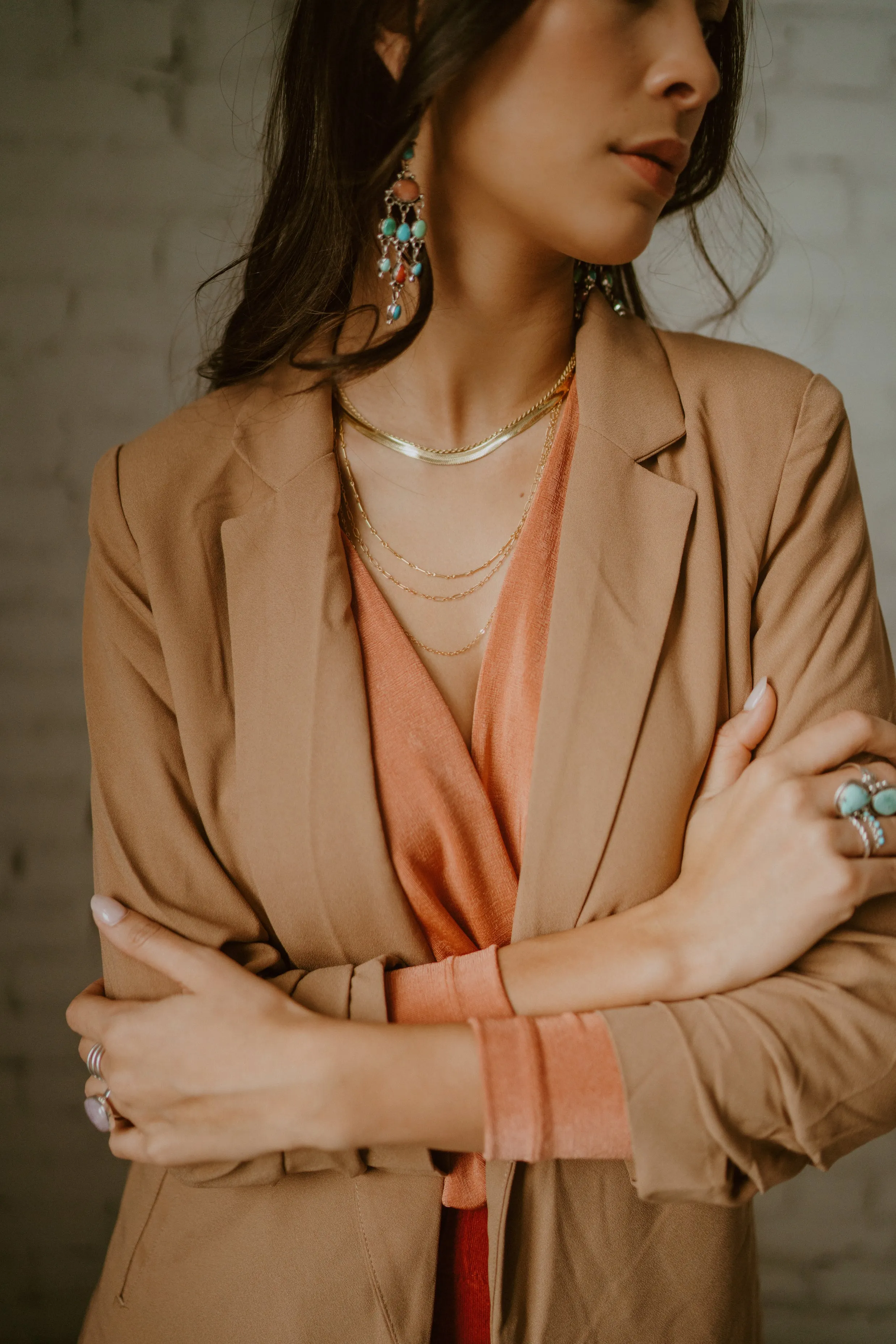 Gold Necklace Set #7 sold by Goldie Lew product image thumbnail 3