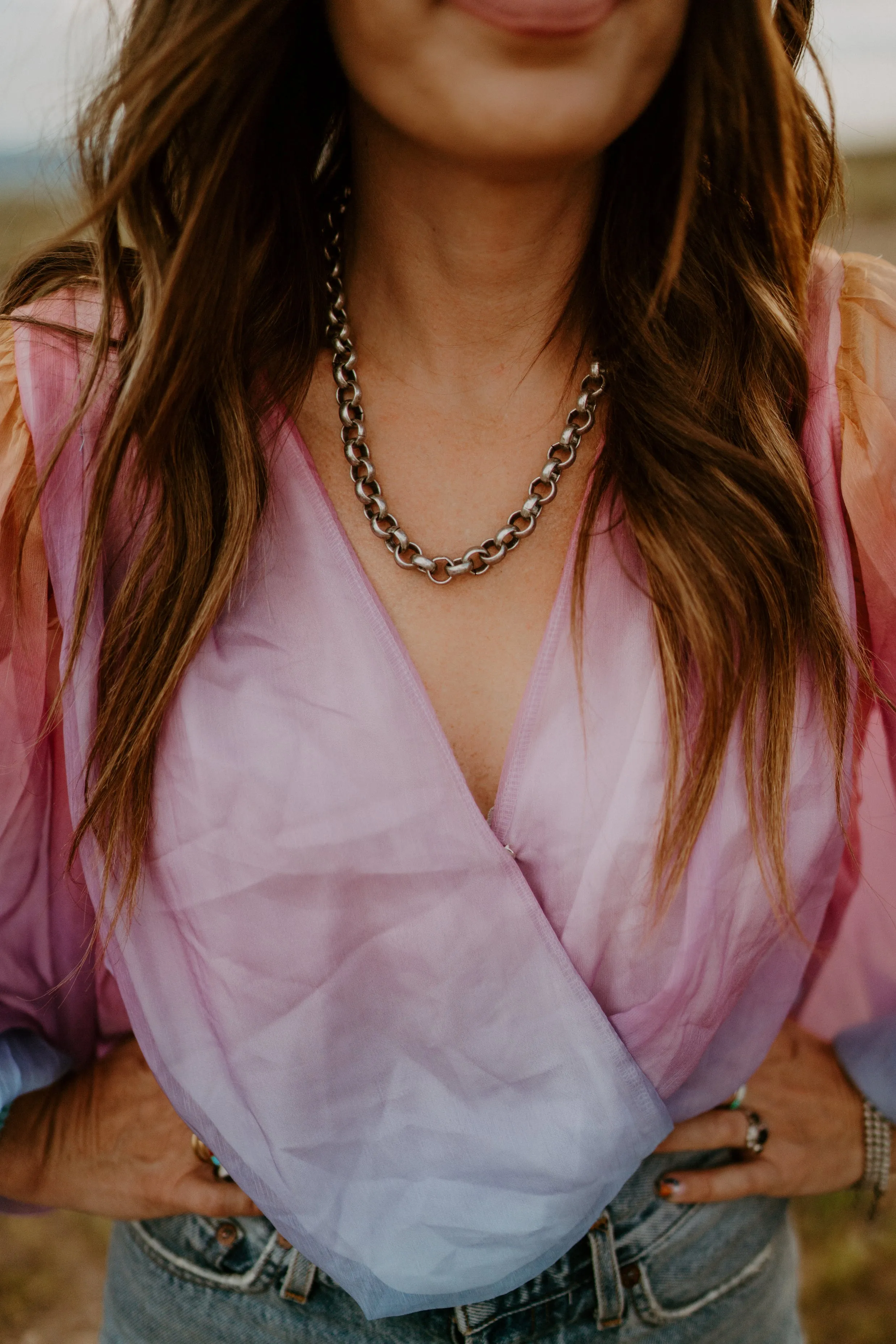 Chunky Silver Necklace | #4 sold by Goldie Lew