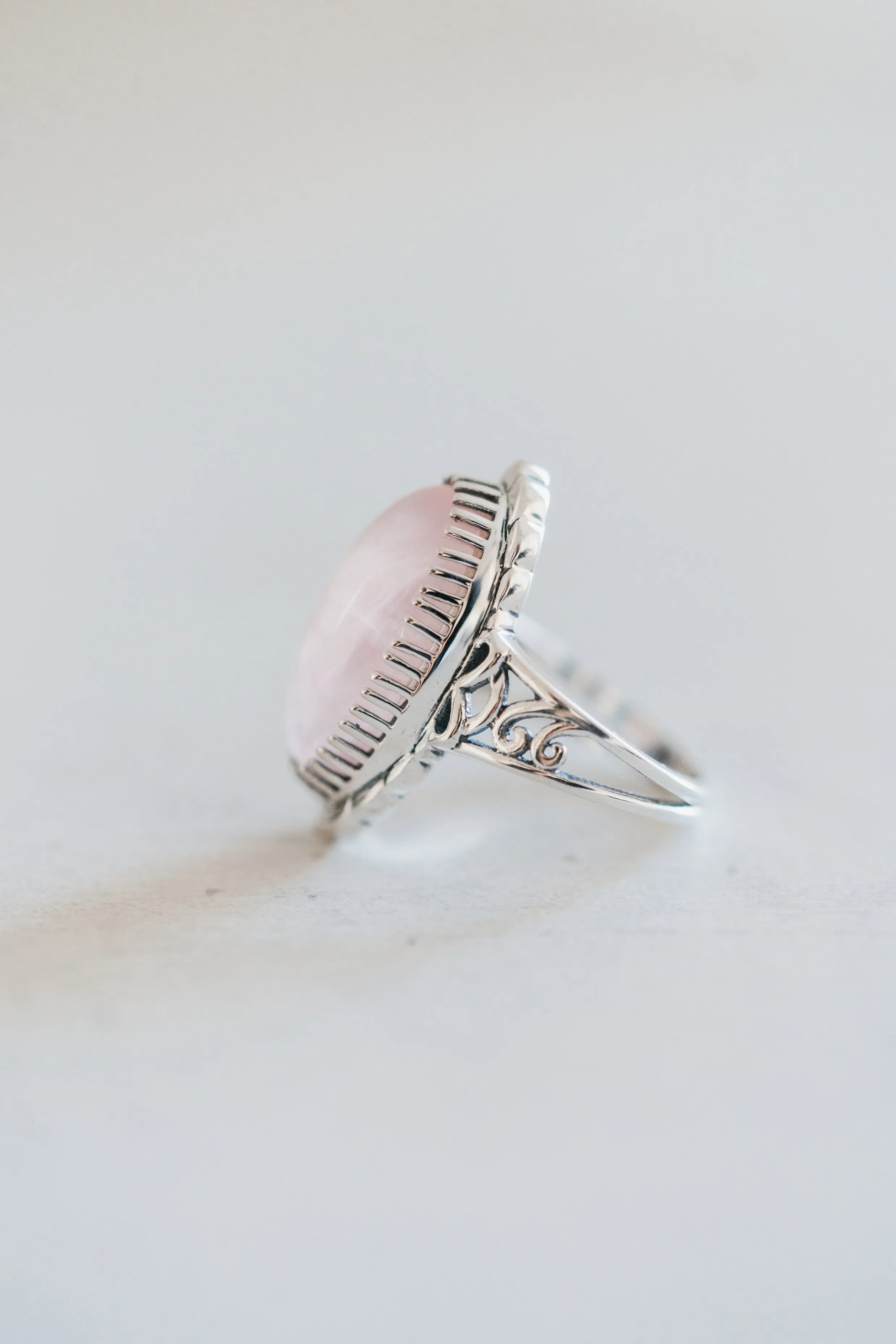 Clay Ring | Rose Quartz - FINAL SALE sold by Goldie Lew product image thumbnail 2