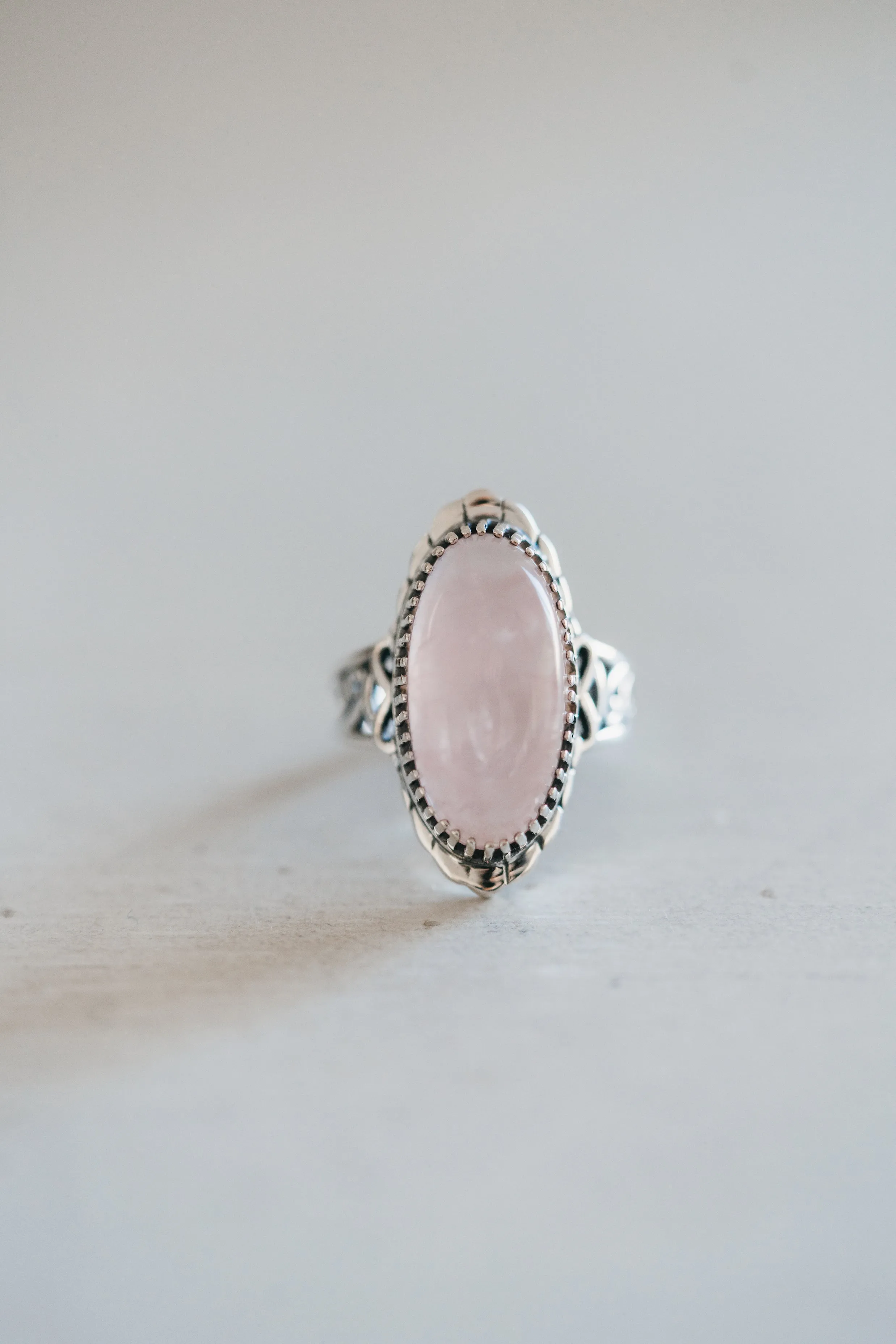 Clay Ring | Rose Quartz - FINAL SALE sold by Goldie Lew