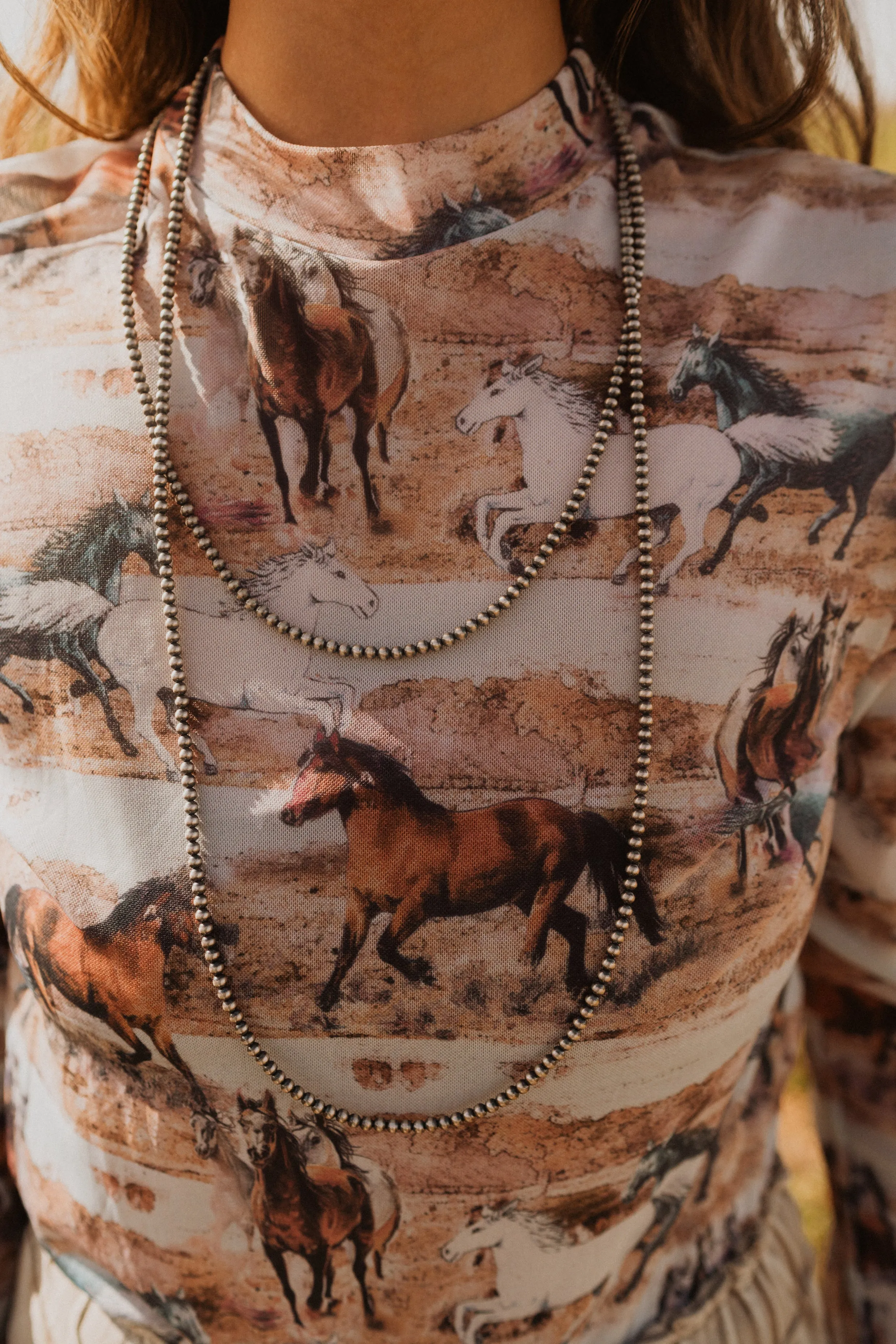 Myla Necklace | 60 inch | 4 mm sold by Goldie Lew product image thumbnail 4