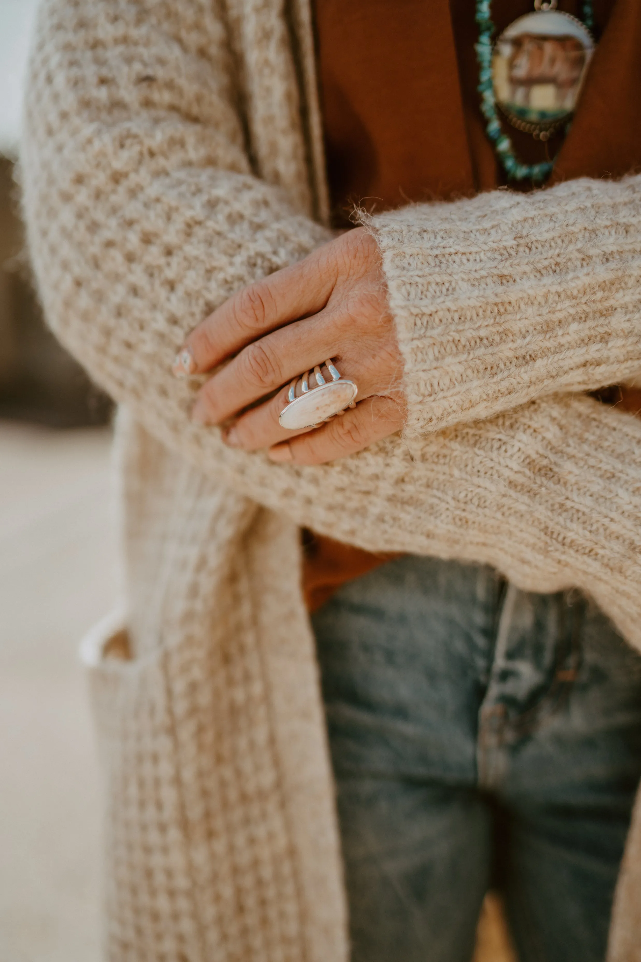 Cheyenne Ring | Pink sold by Goldie Lew product image thumbnail 4