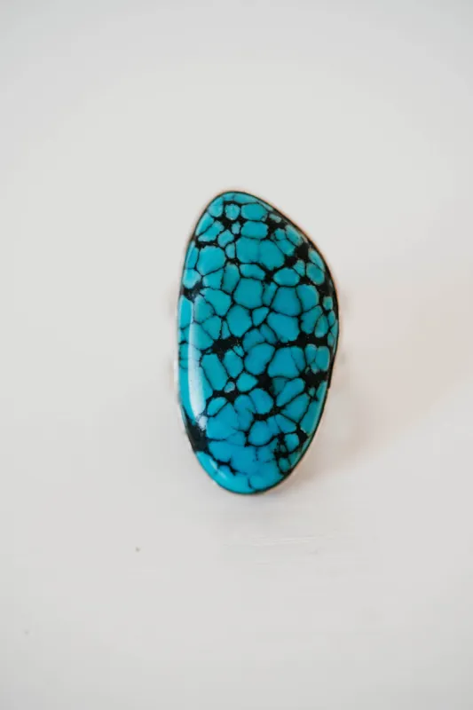 Nadia Ring | Tibetan Turquoise sold by Goldie Lew