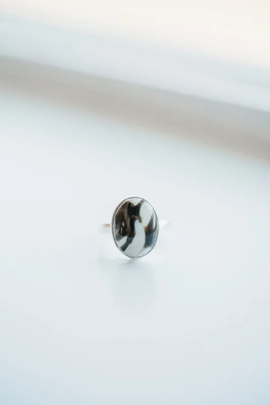 Brianna Ring | Oval | Peanutwood Jasper sold by Goldie Lew