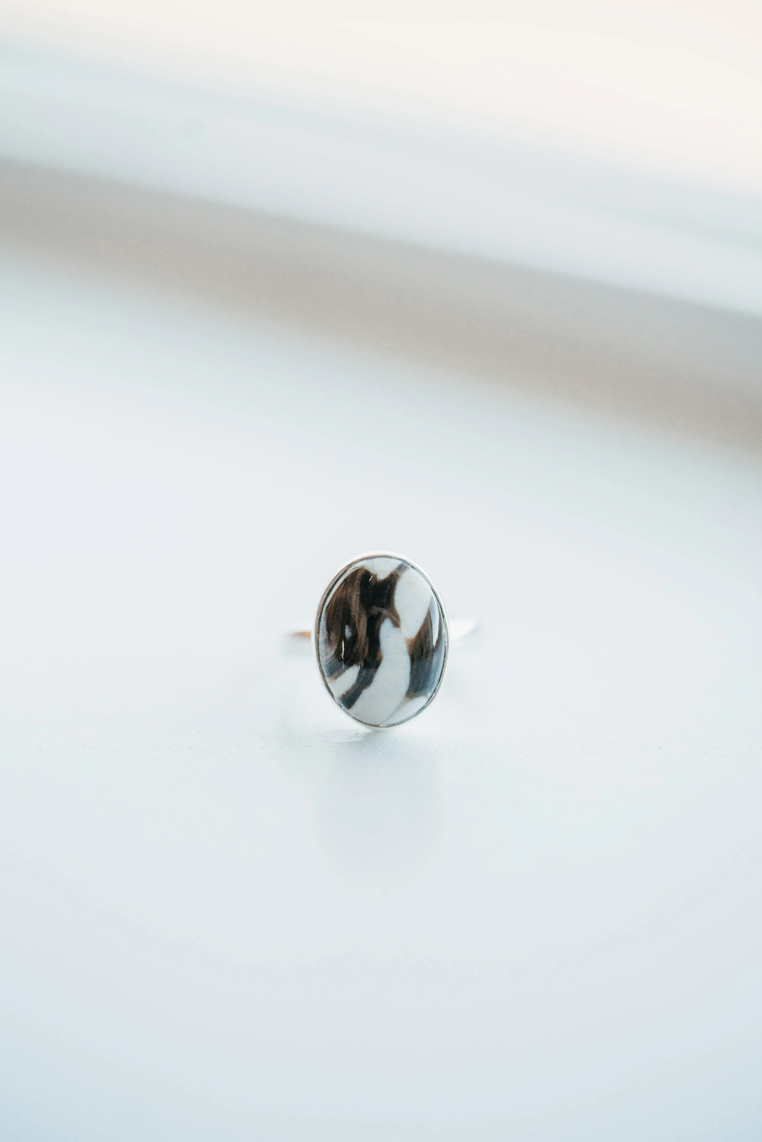 Brianna Ring | Oval | Peanutwood Jasper sold by Goldie Lew