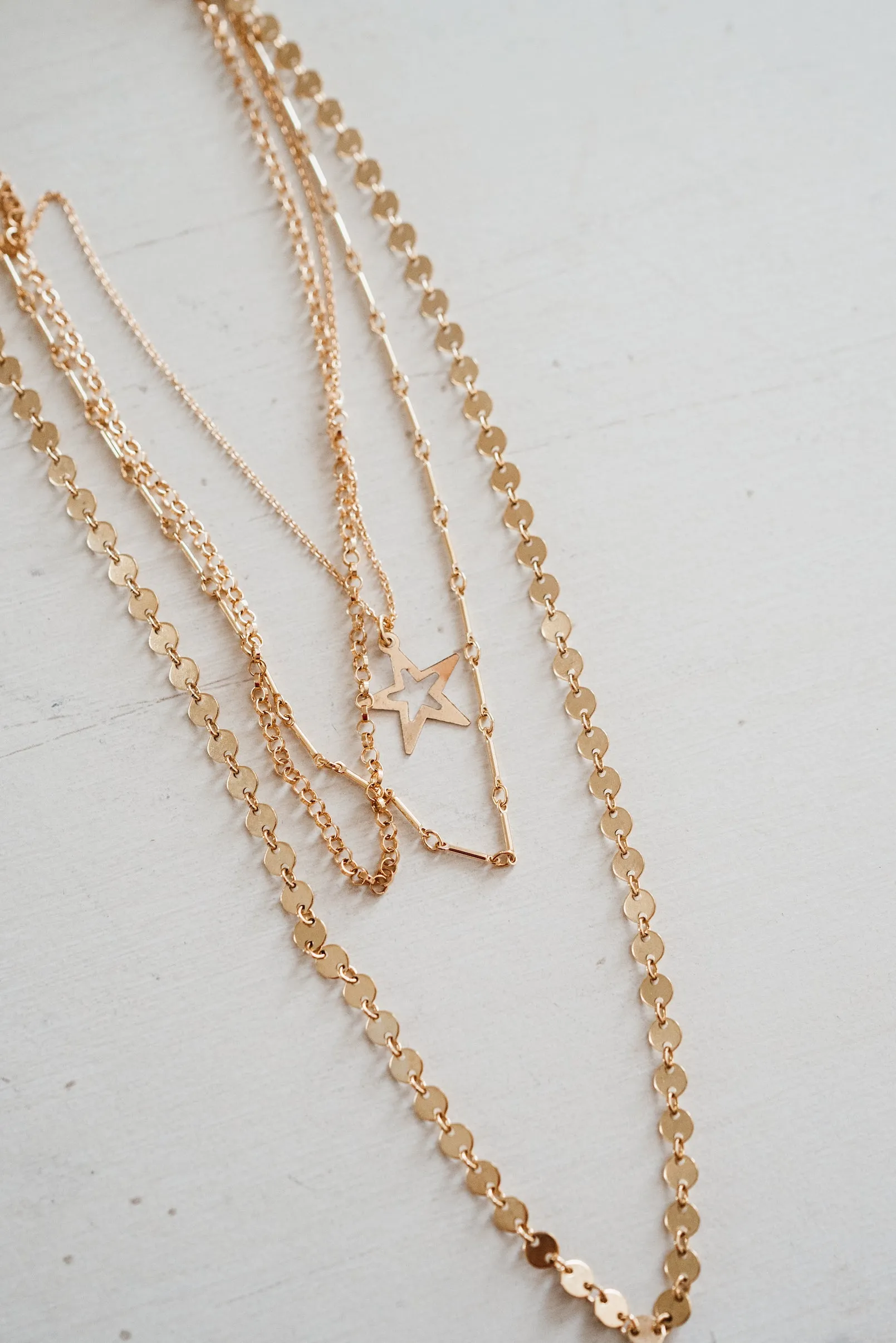 Gold Necklace Set #20 sold by Goldie Lew product image thumbnail 3