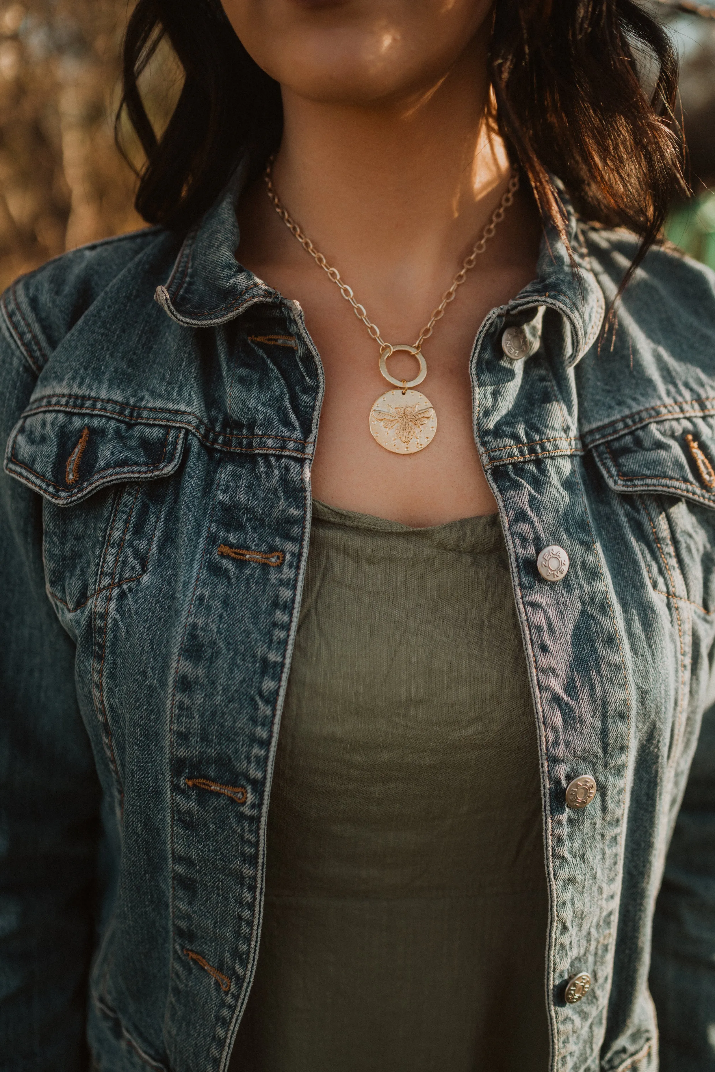 Big Gold Bee Necklace | #1 - FINAL SALE sold by Goldie Lew