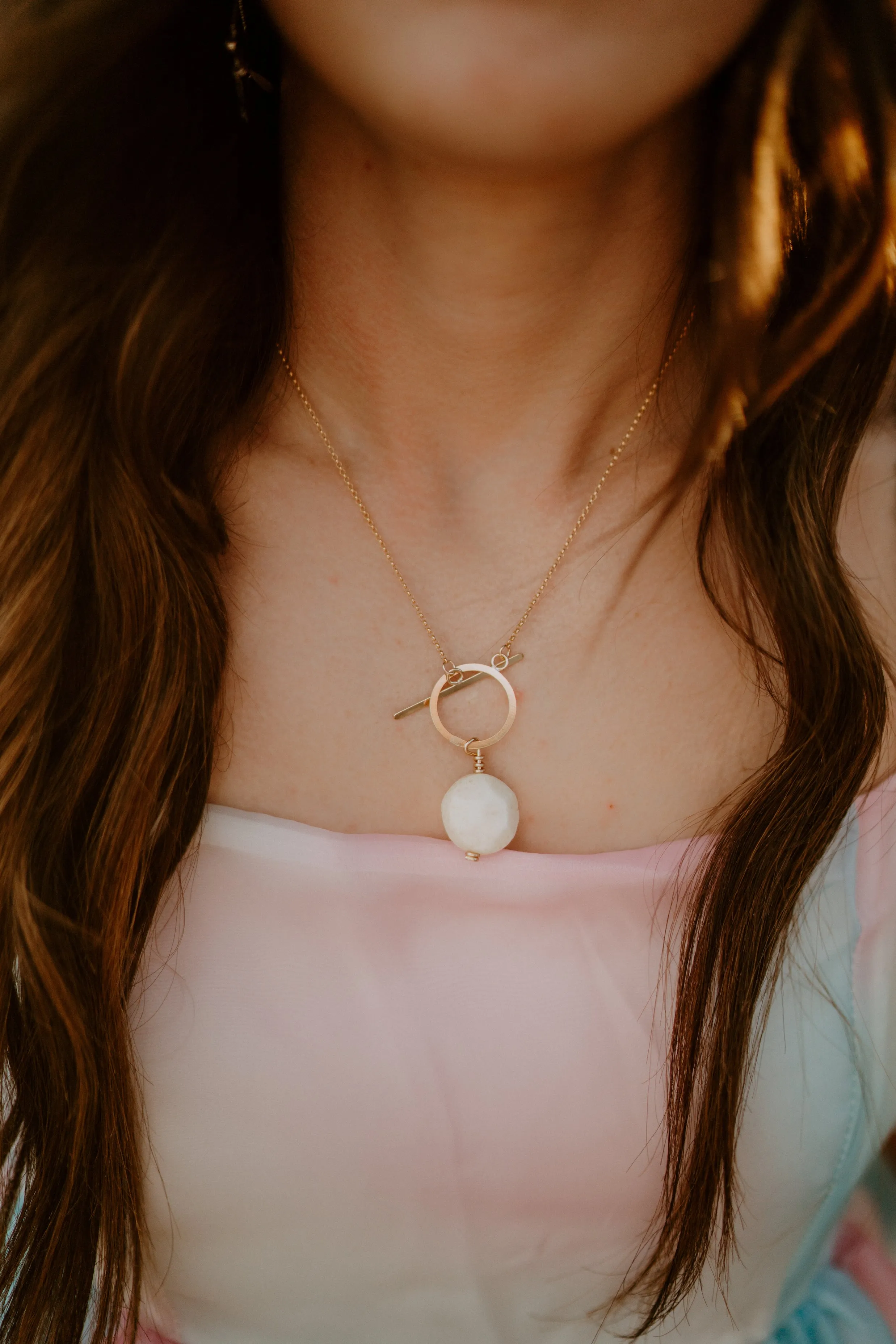 Nori Necklace | Cream sold by Goldie Lew product image thumbnail 2