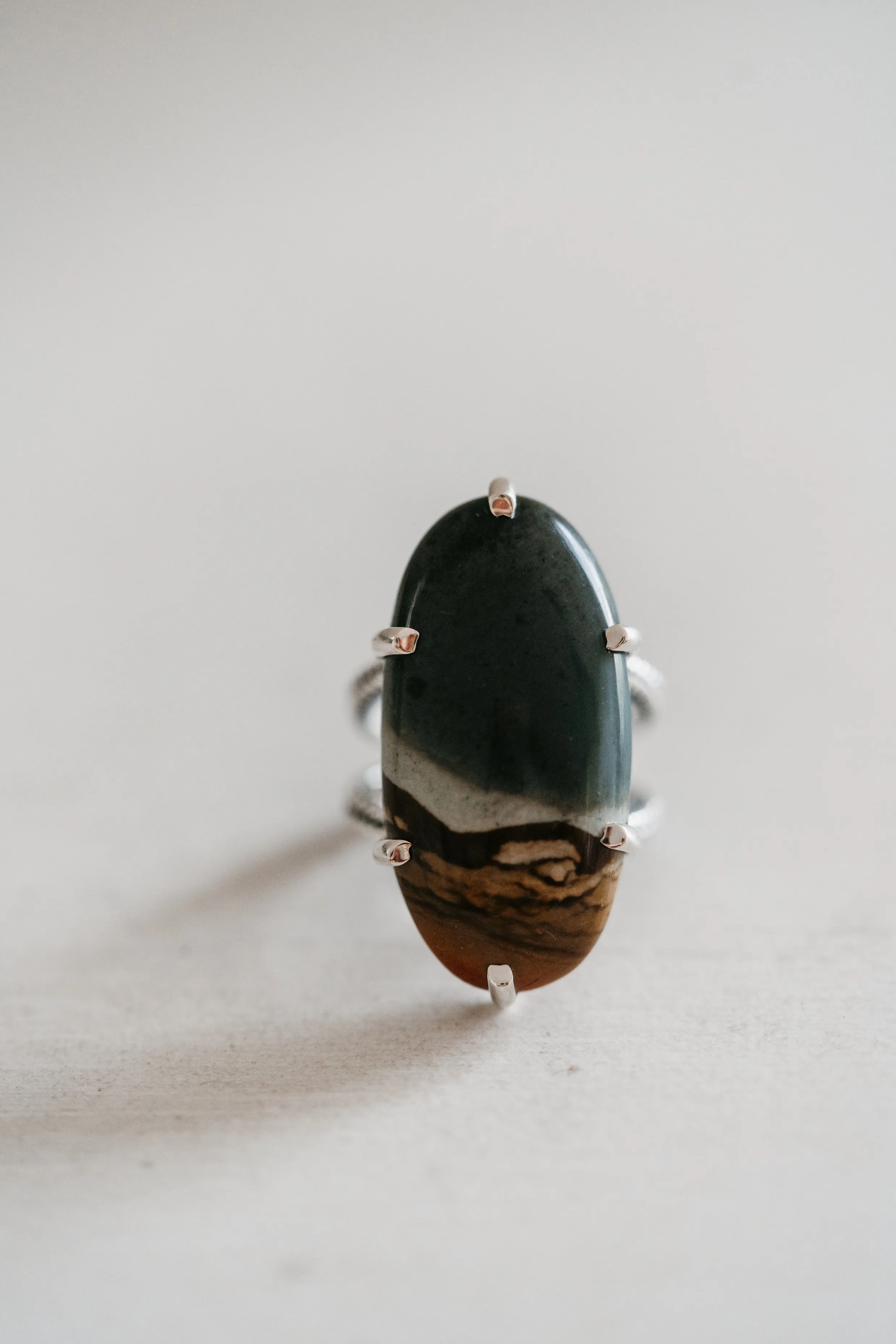 Lynn Ring | Polychrome Jasper sold by Goldie Lew